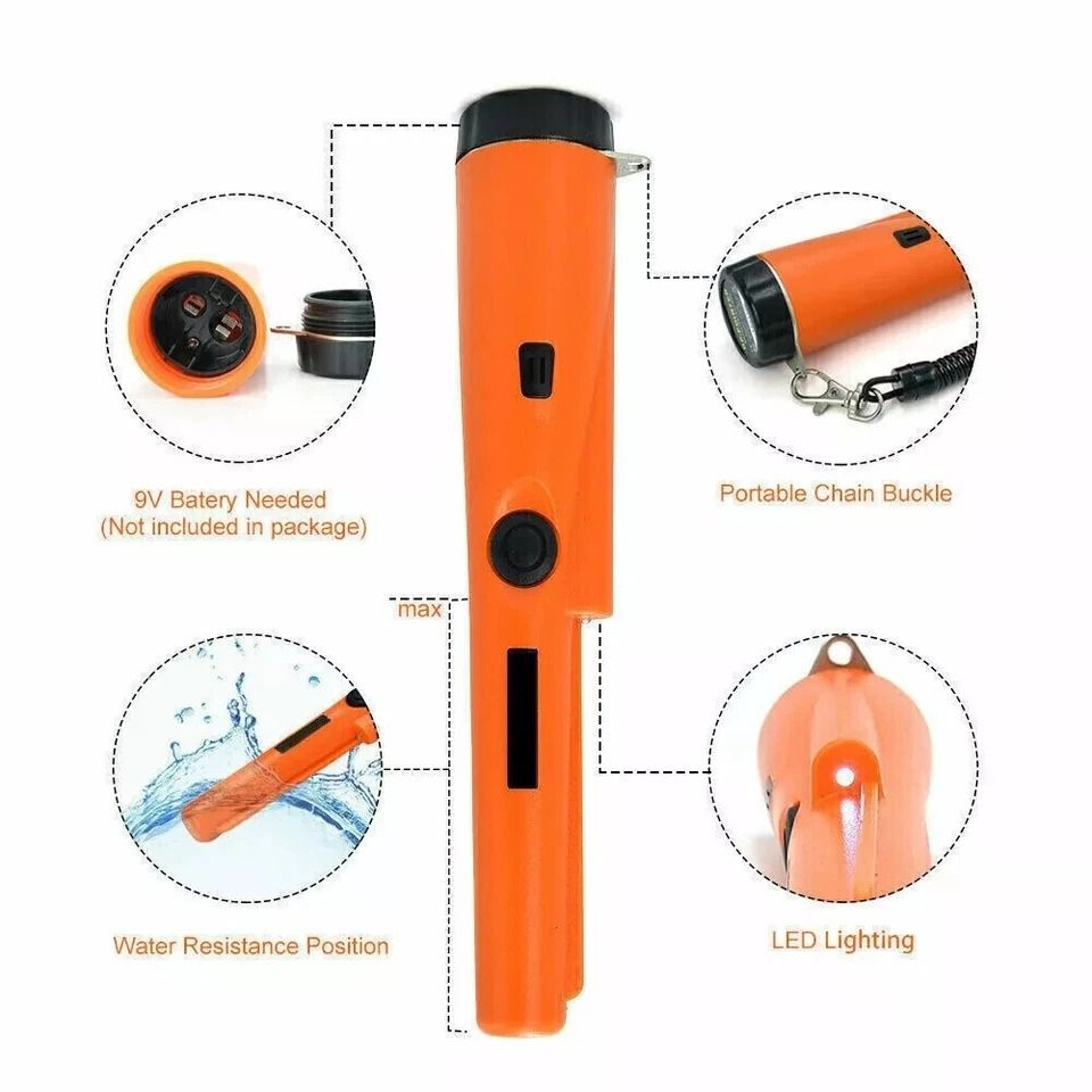 Precision Handheld Metal Detector Pinpointer For Gold Hunting  Treasure Search 3