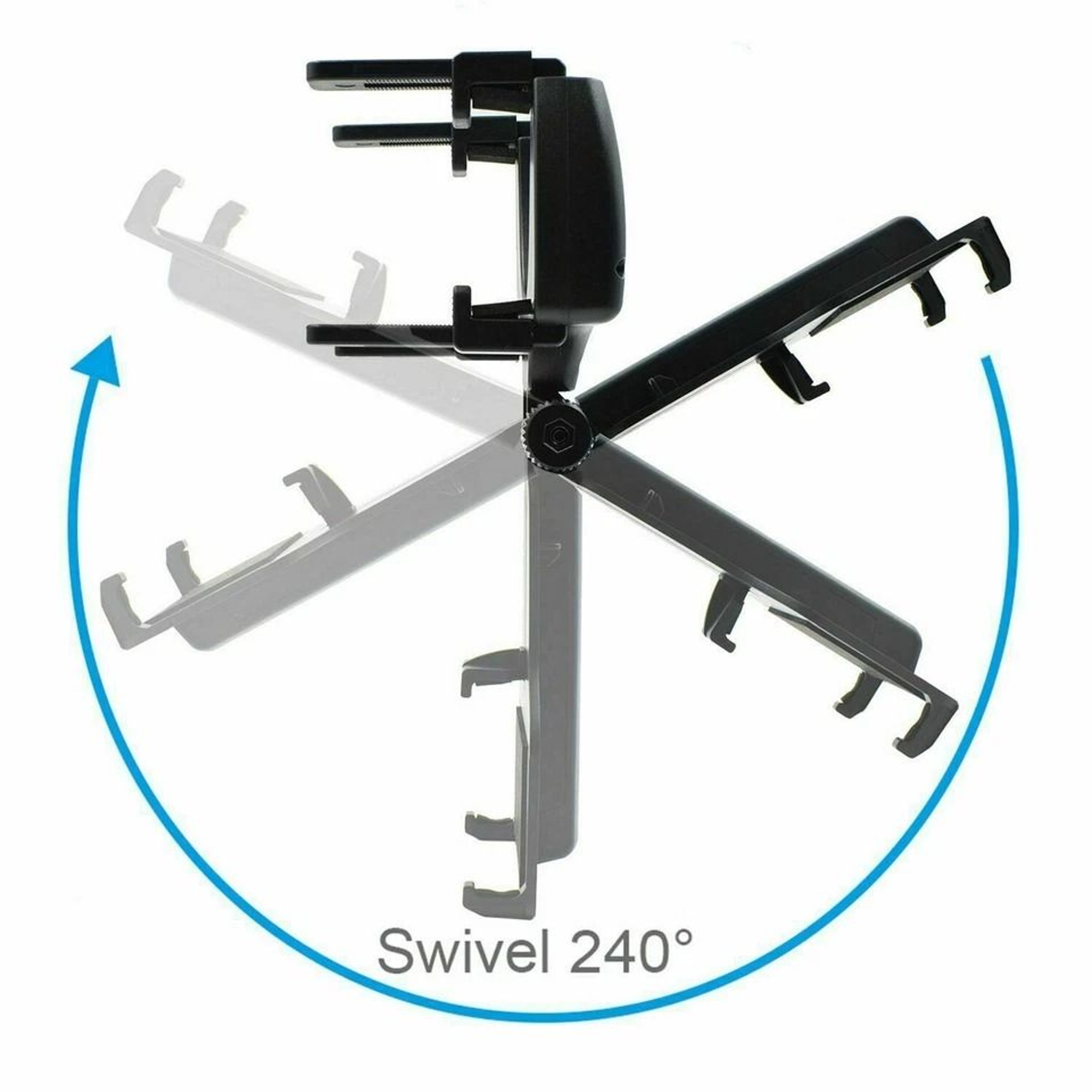 Universal Car Rearview Mirror Phone Holder Mount Hands Free Driving Cradle Adjustable Stand 3