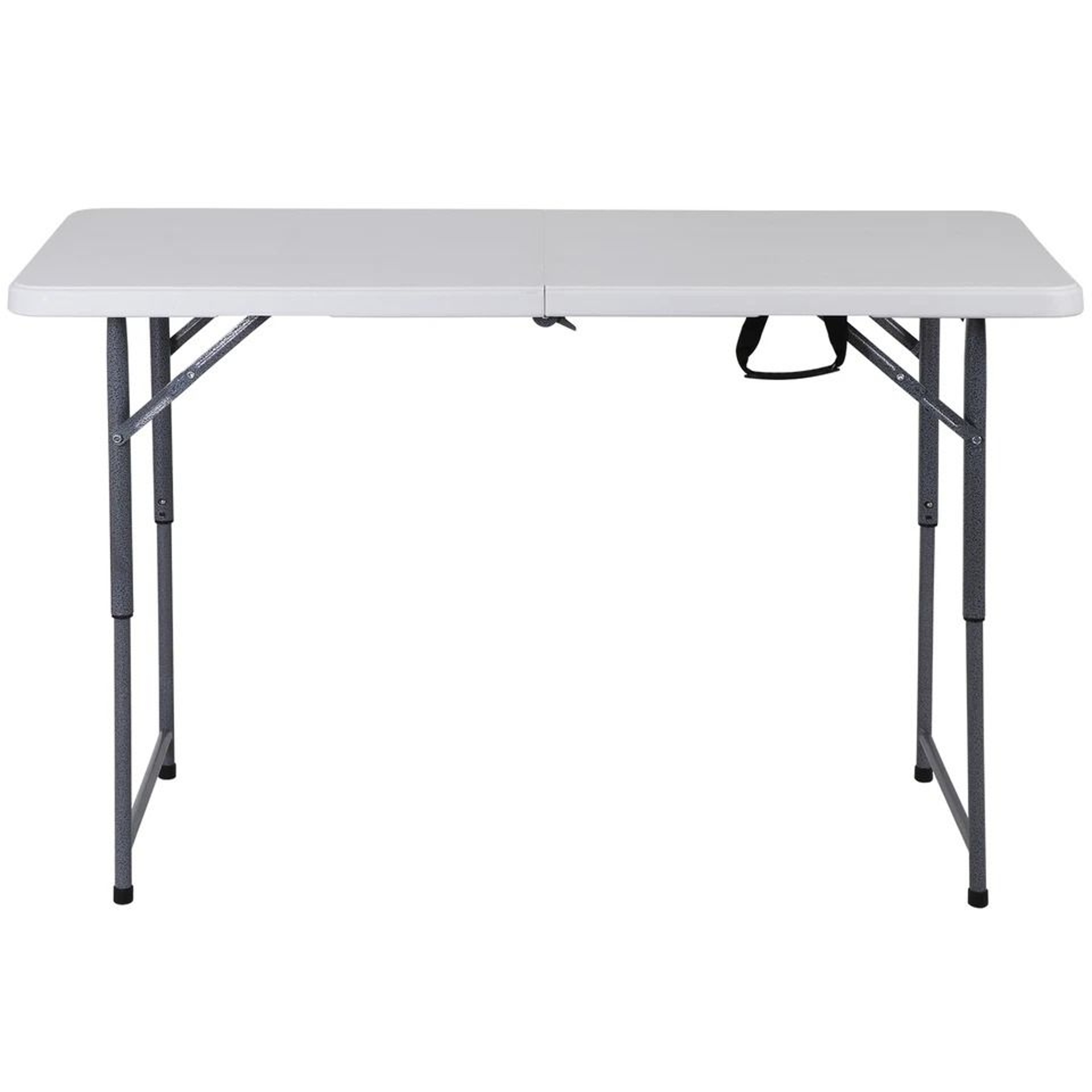Portable Fold In Half Adjustable Folding Table Heavy Duty Plastic Camping Table 1