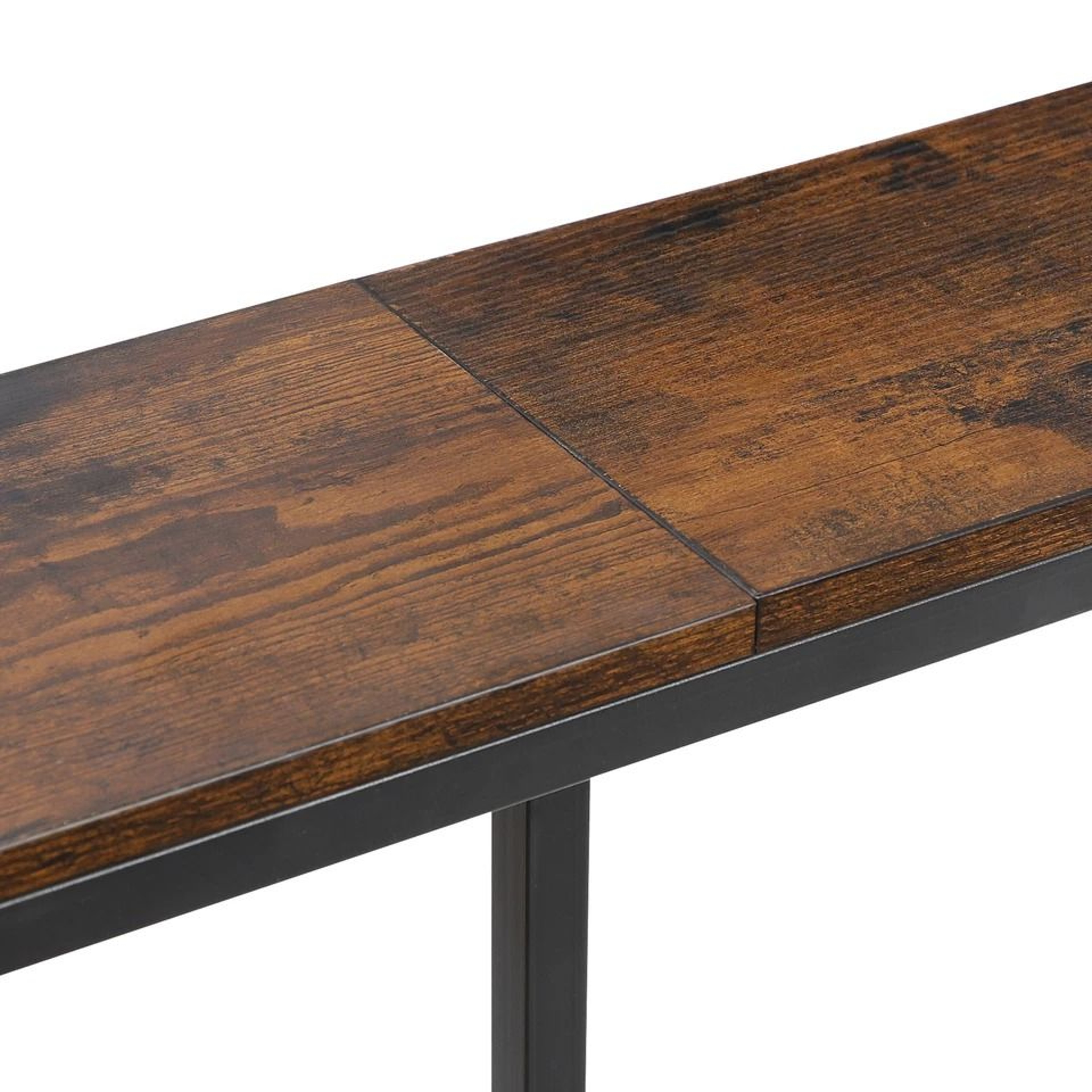 Slim Industrial Console Table With Power Outlet USB Ports Narrow Sofa Table For Entryway Storage 3