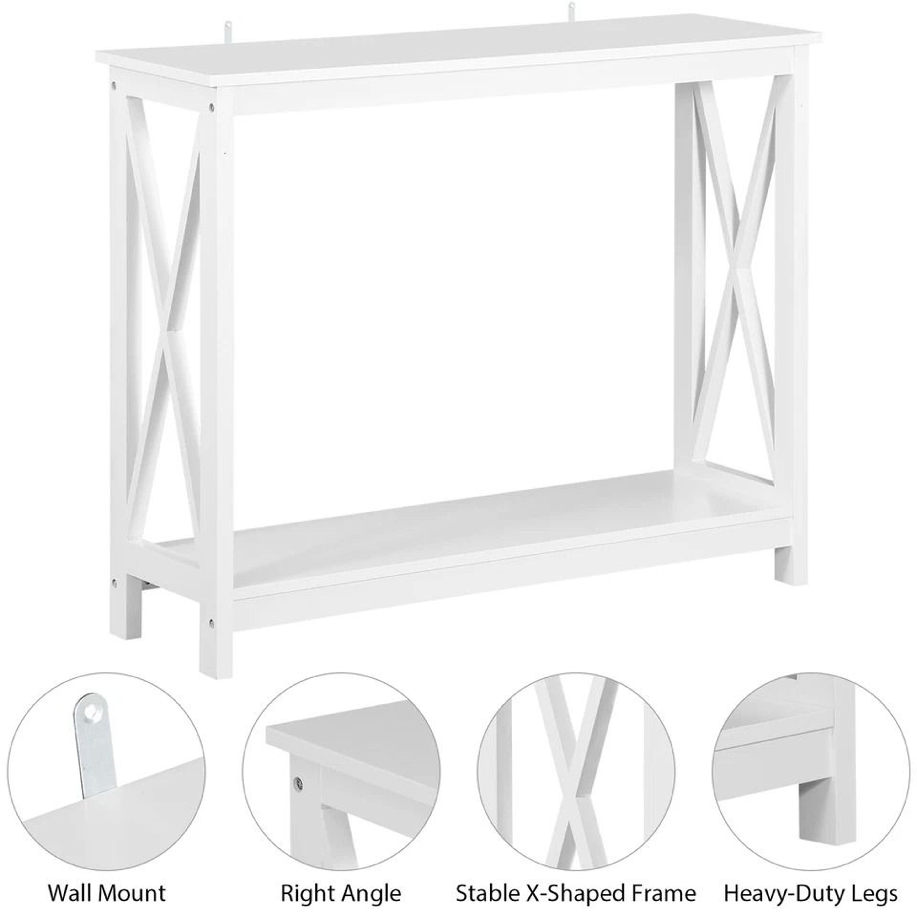 Slim Entryway Console Table With Storage Shelf Narrow Console Table Modern Sofa Accent 7