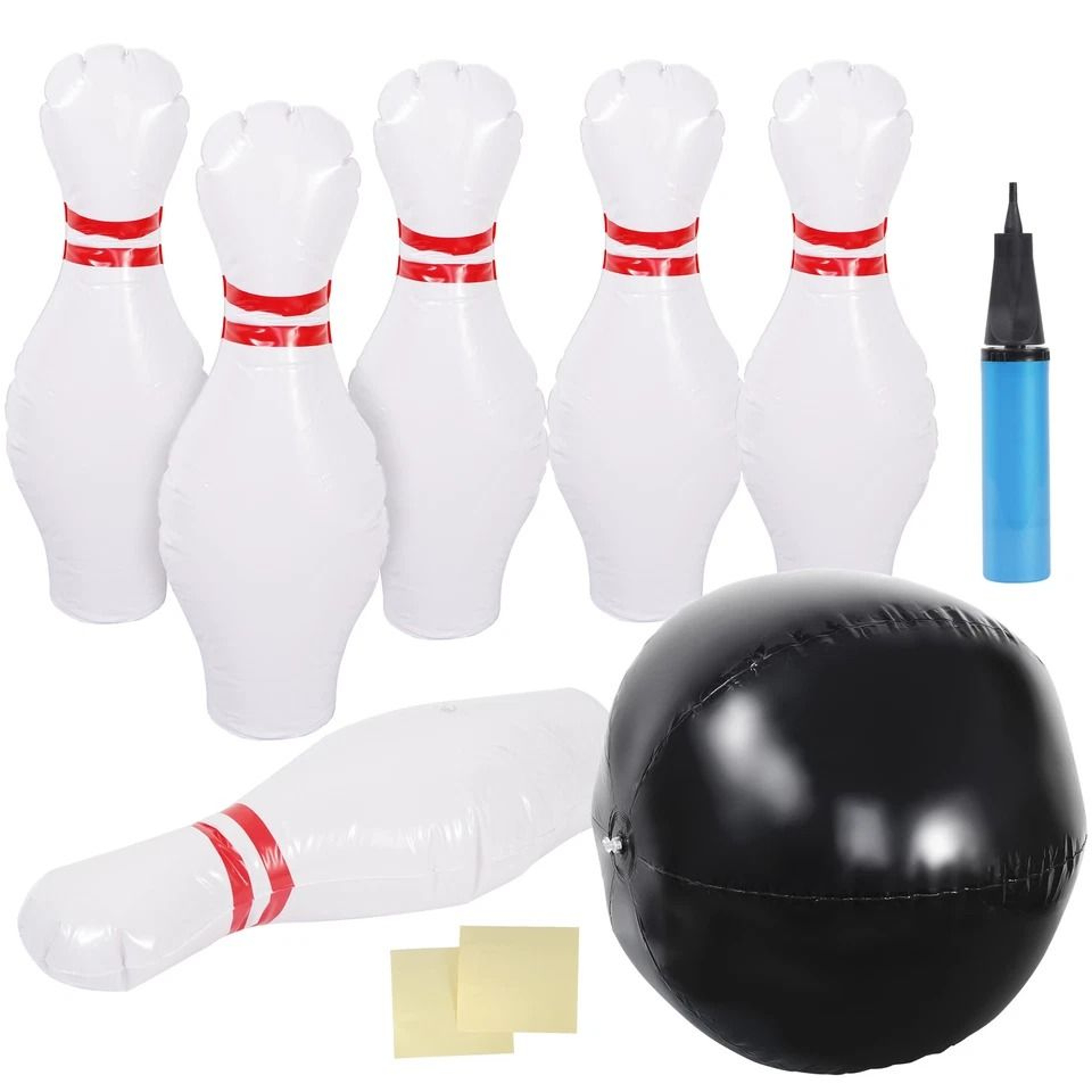 Giant Inflatable Bowling Set With Pump For Kids  Adults Outdoor Lawn Party Game 5