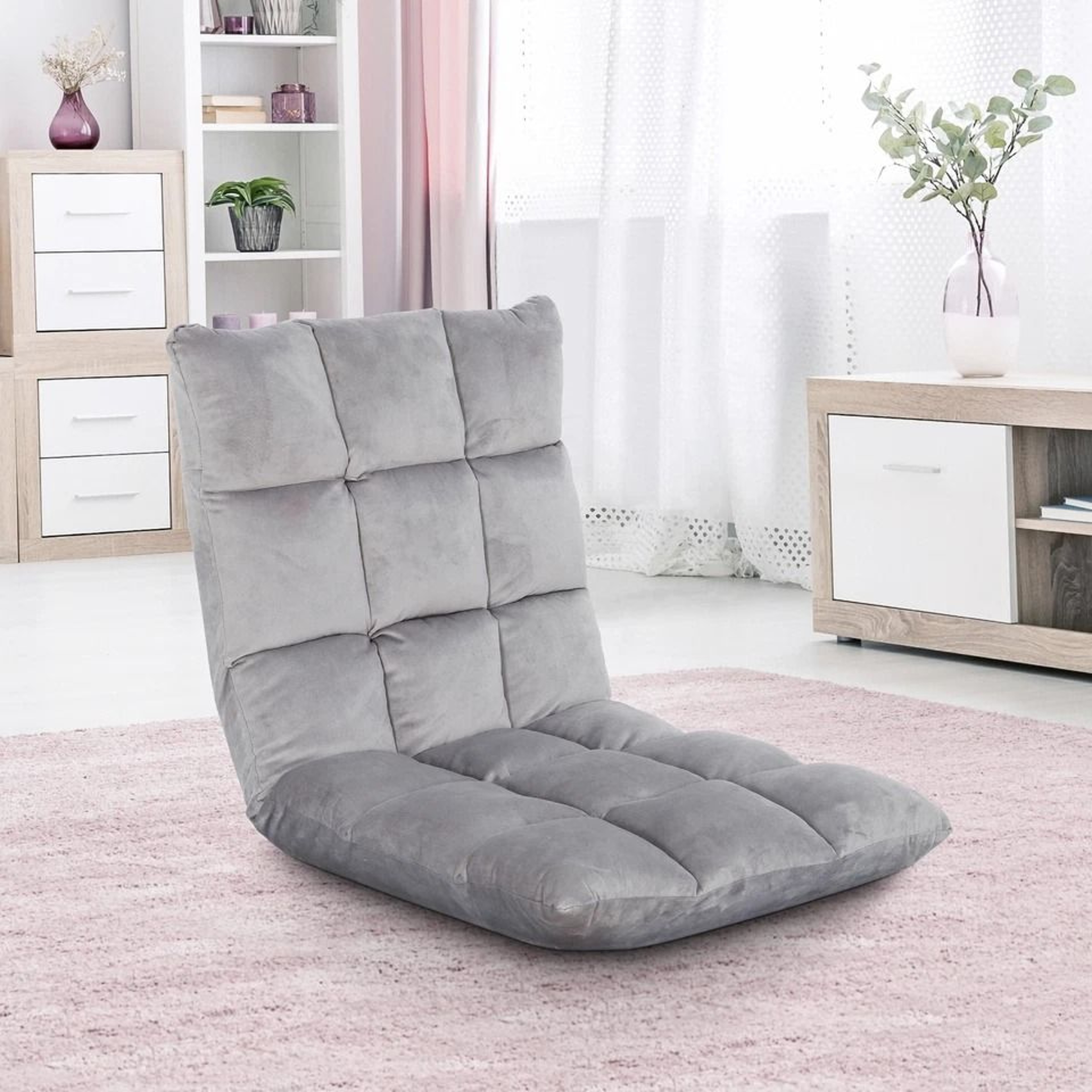 Adjustable Floor Chair Memory Foam Gaming Sofa With Back Support For Meditation  Relaxation 3