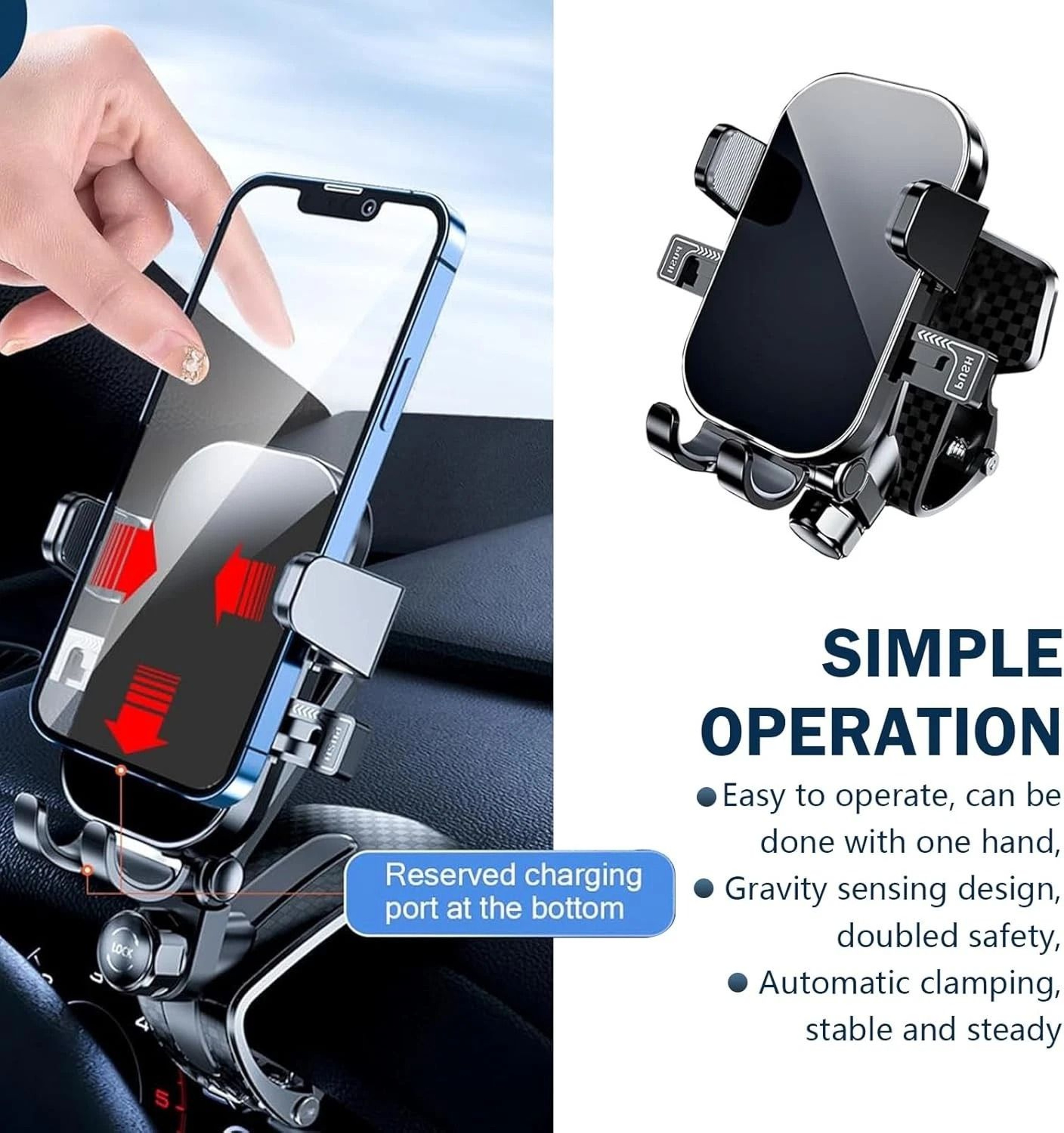 Universal Car Dashboard Mount Holder Stand Clamp Cradle For Cell Phone 8