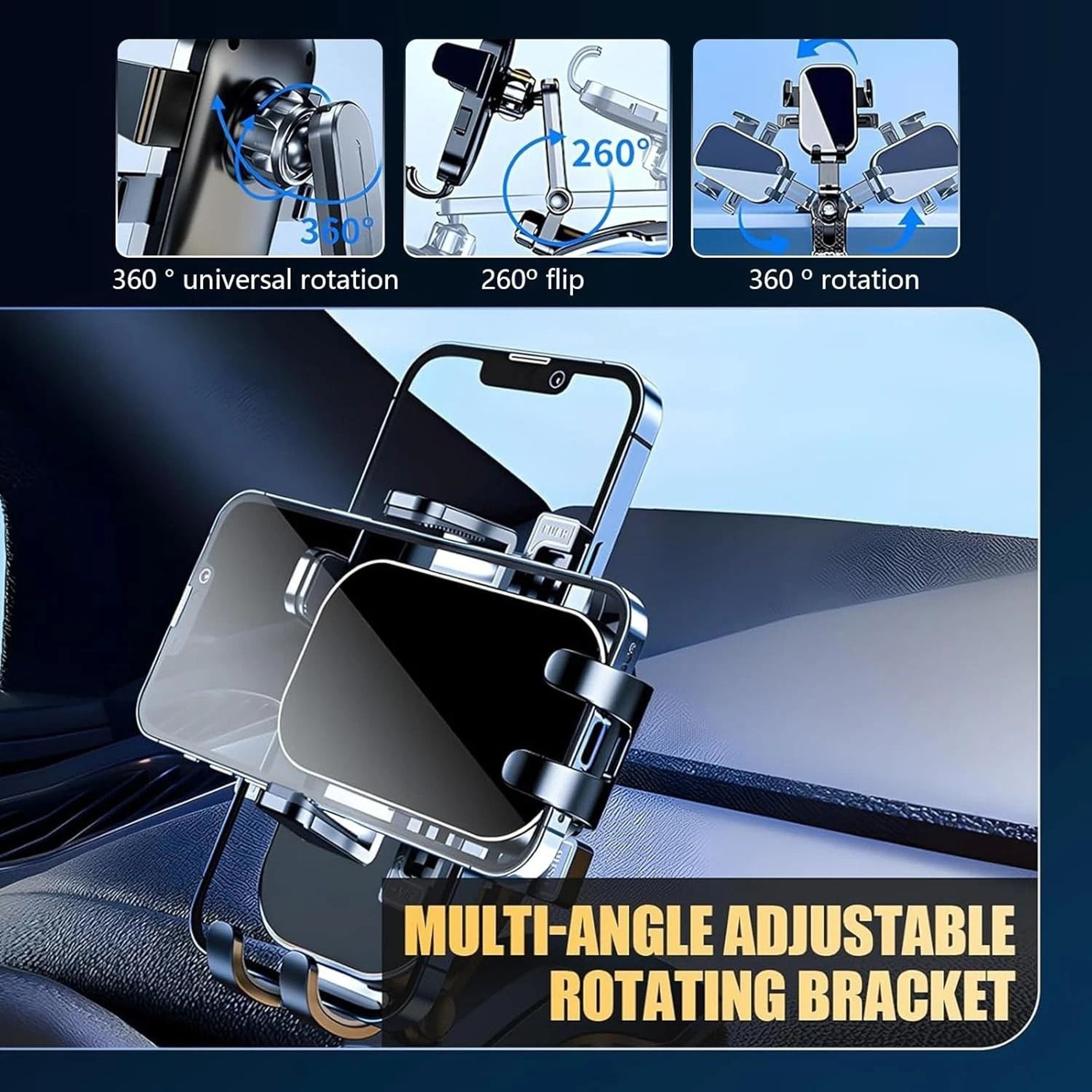 Universal Car Dashboard Mount Holder Stand Clamp Cradle For Cell Phone 1