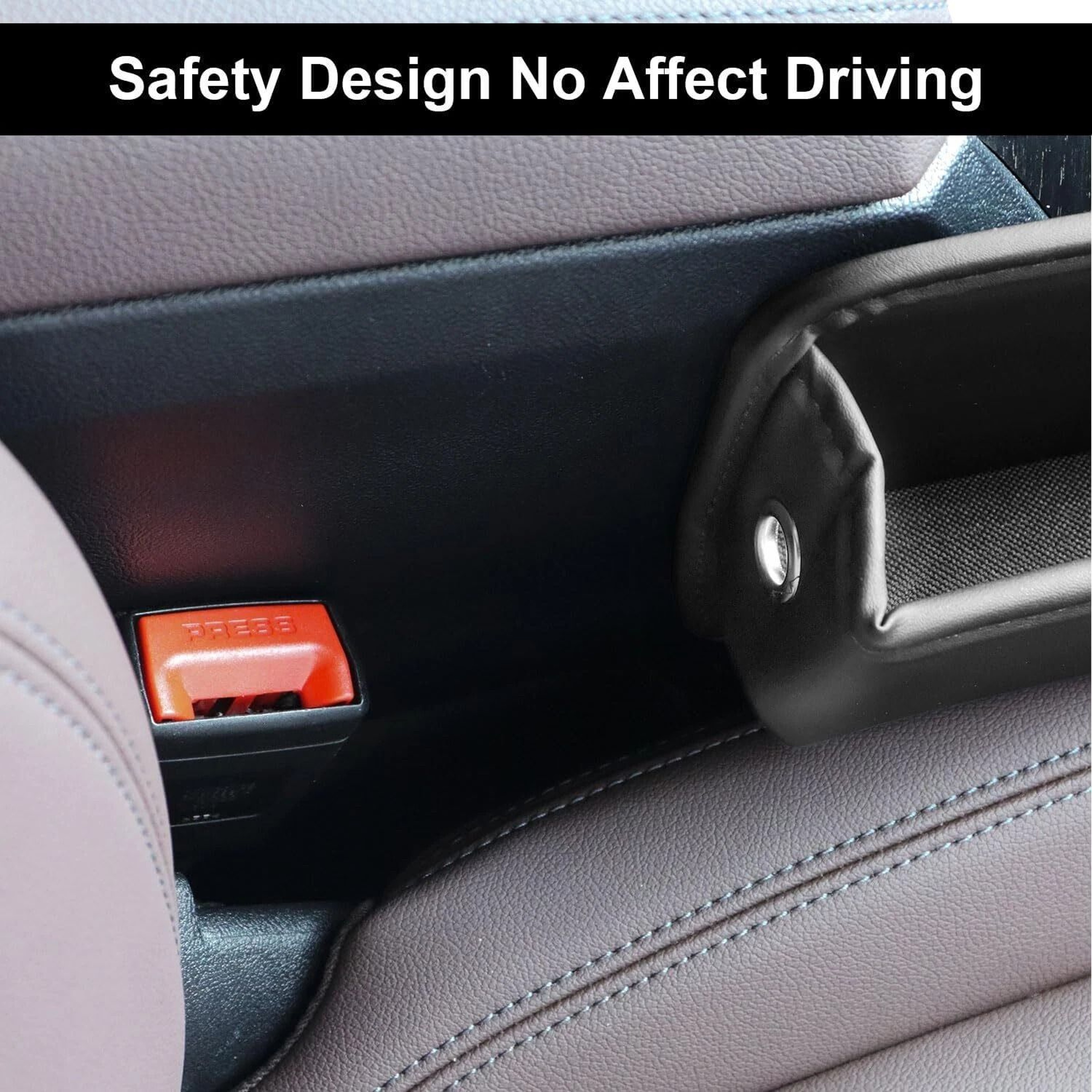 Car Seat Gap Filler PU Leather Organizer  Phone Holder  Storage Box For Easy Access 10