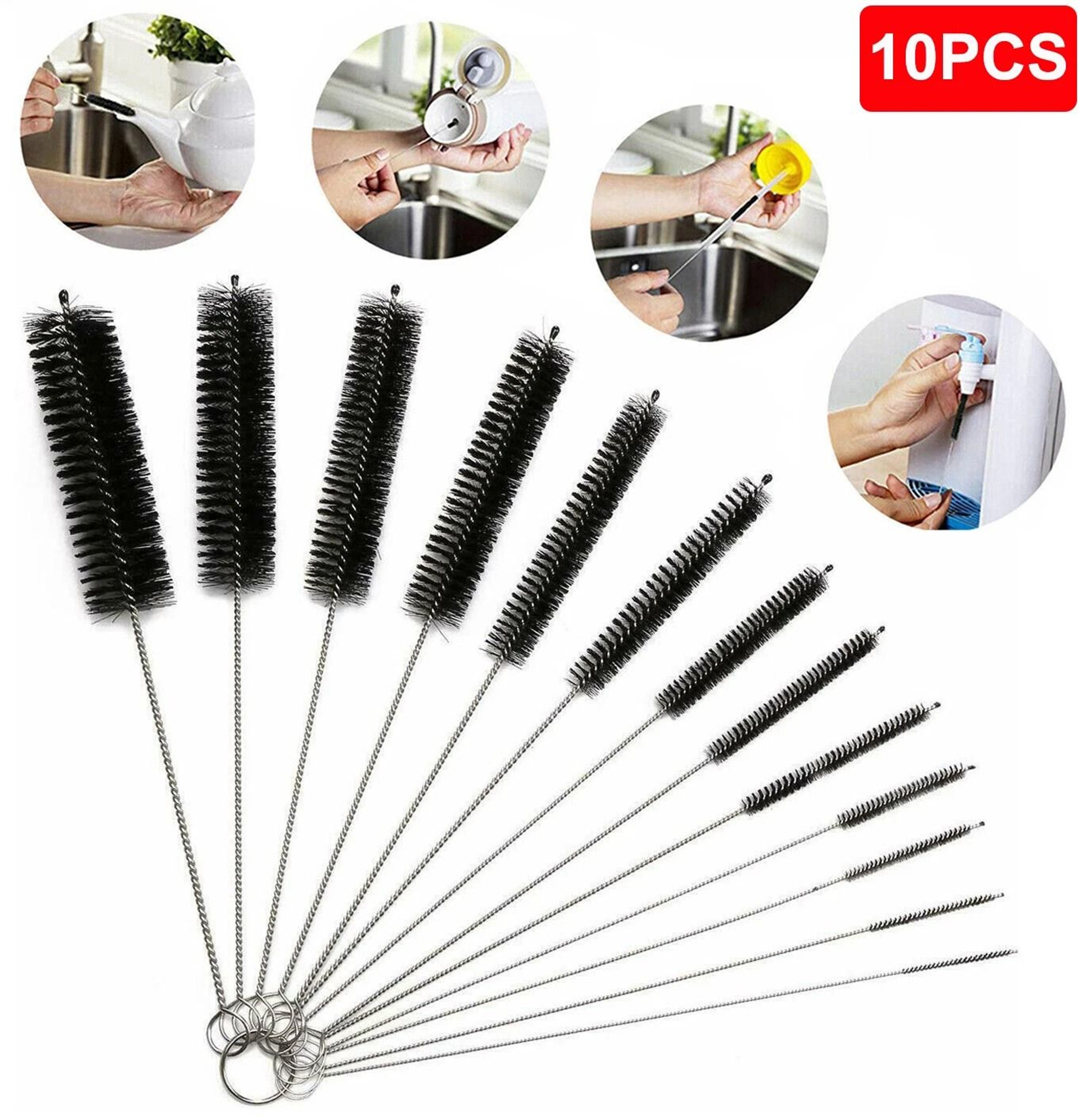 Bottle Cleaner Brushes Set Pipe Bong And Glass Tube Cleaner Brushes For Household Use 6