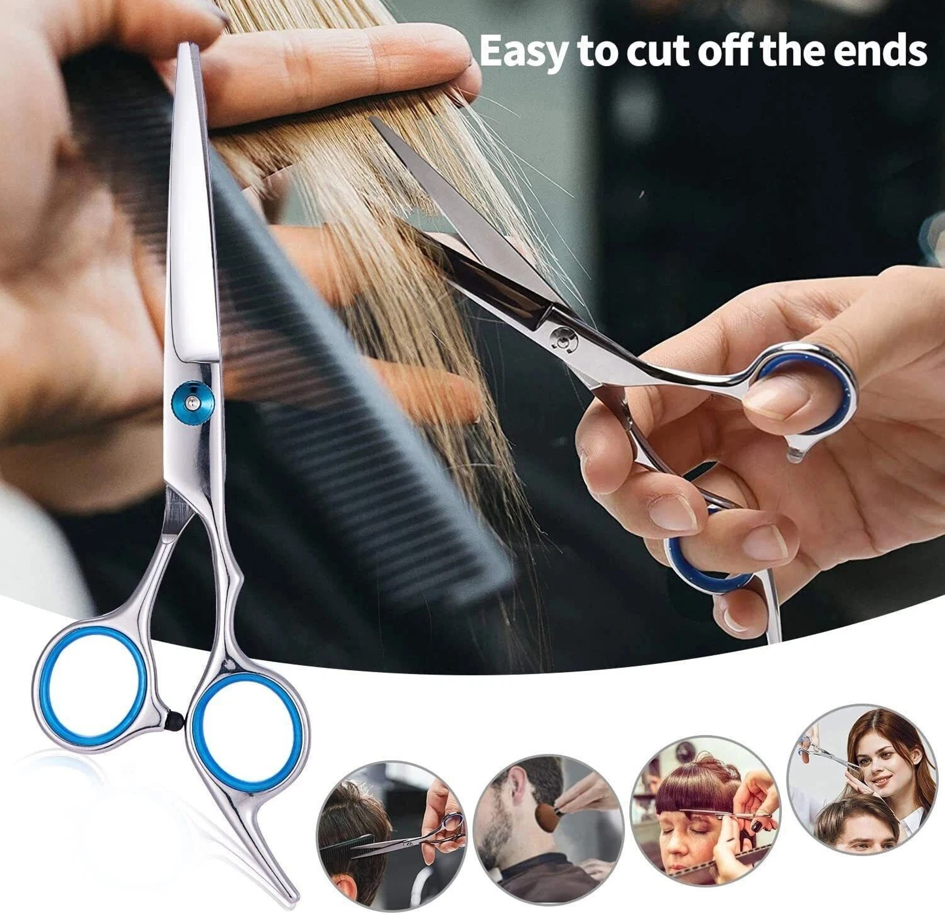 Professional Hair Cutting Scissors Set With Thinning Shears For Barber Salon And Home Use 18
