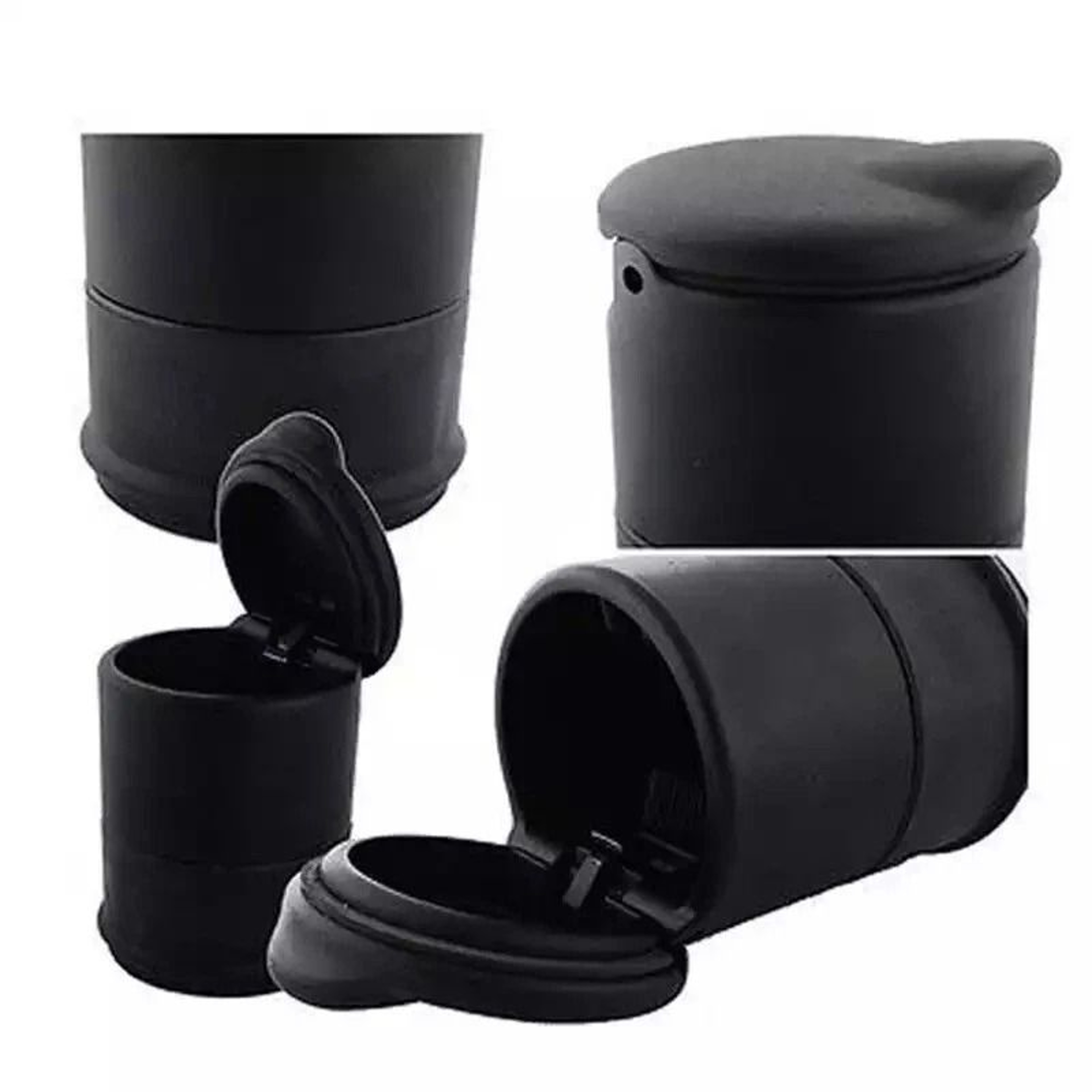 Portable LED Car Ashtray With Lid For Car Cup Holder Home  Office 7