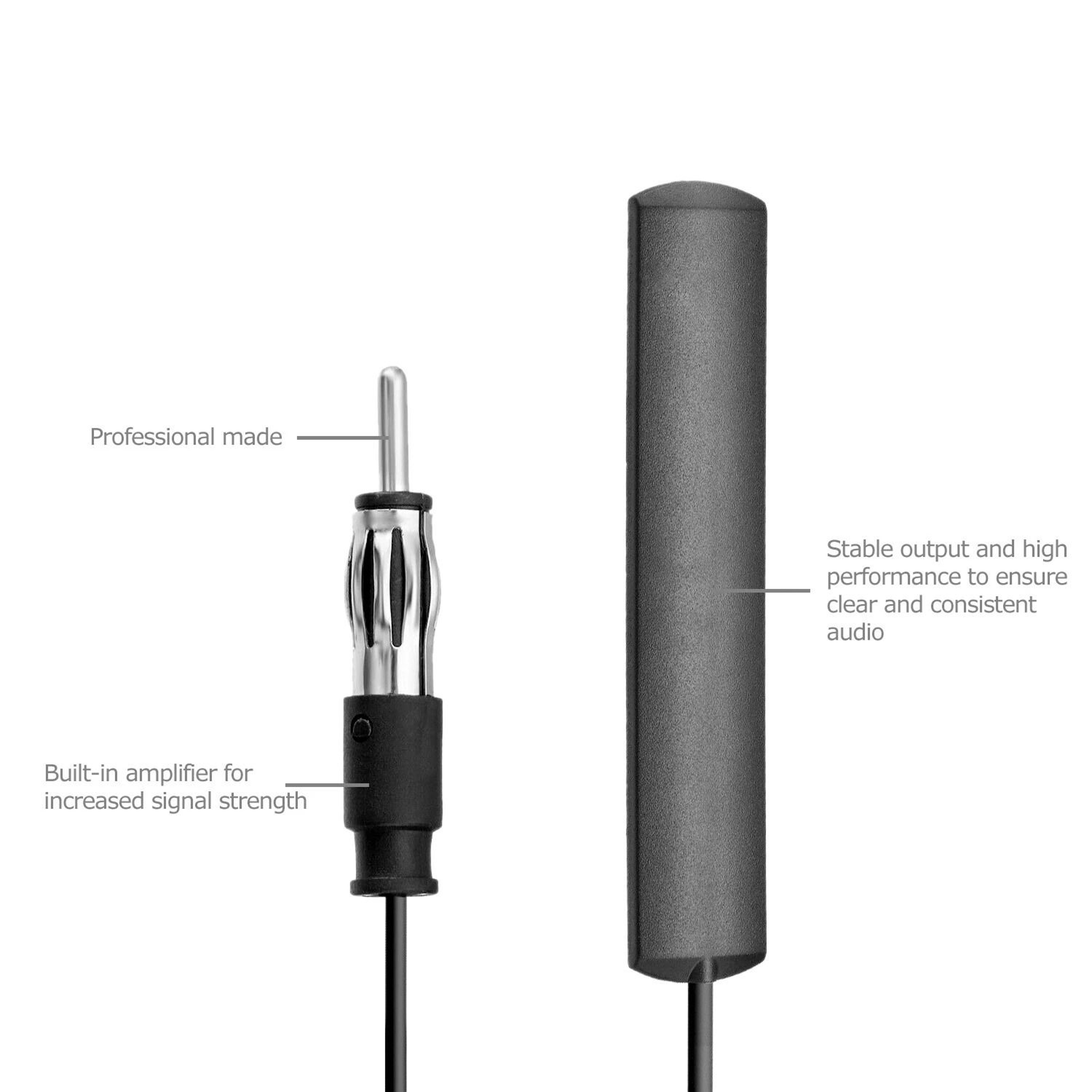 Hidden Car Antenna AM FM Stealth Windshield Radio Antenna For Car Truck Motorcycle Boat 6