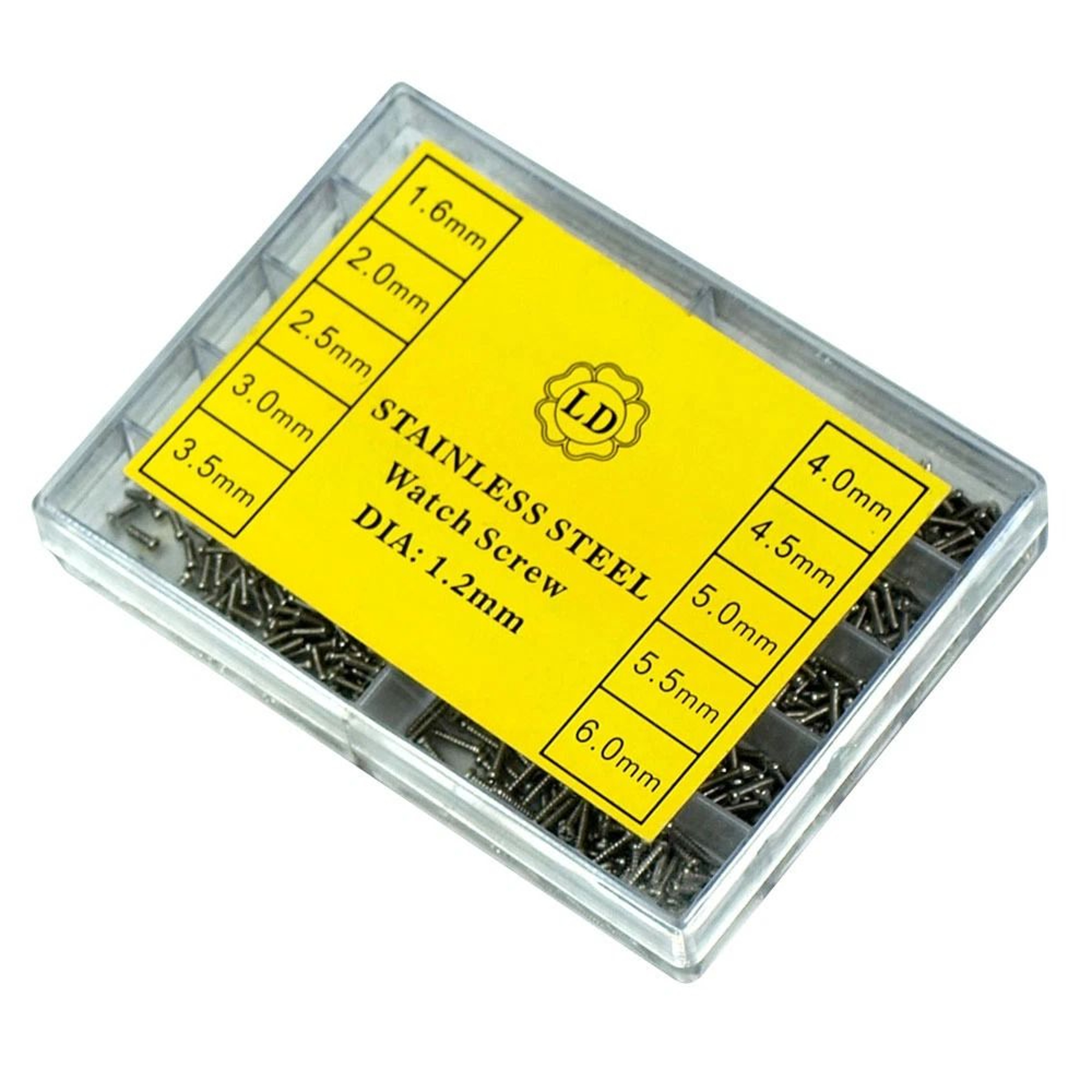 Eyeglass Repair Kit With Watch Repair Screws In Stainless Steel Case 2