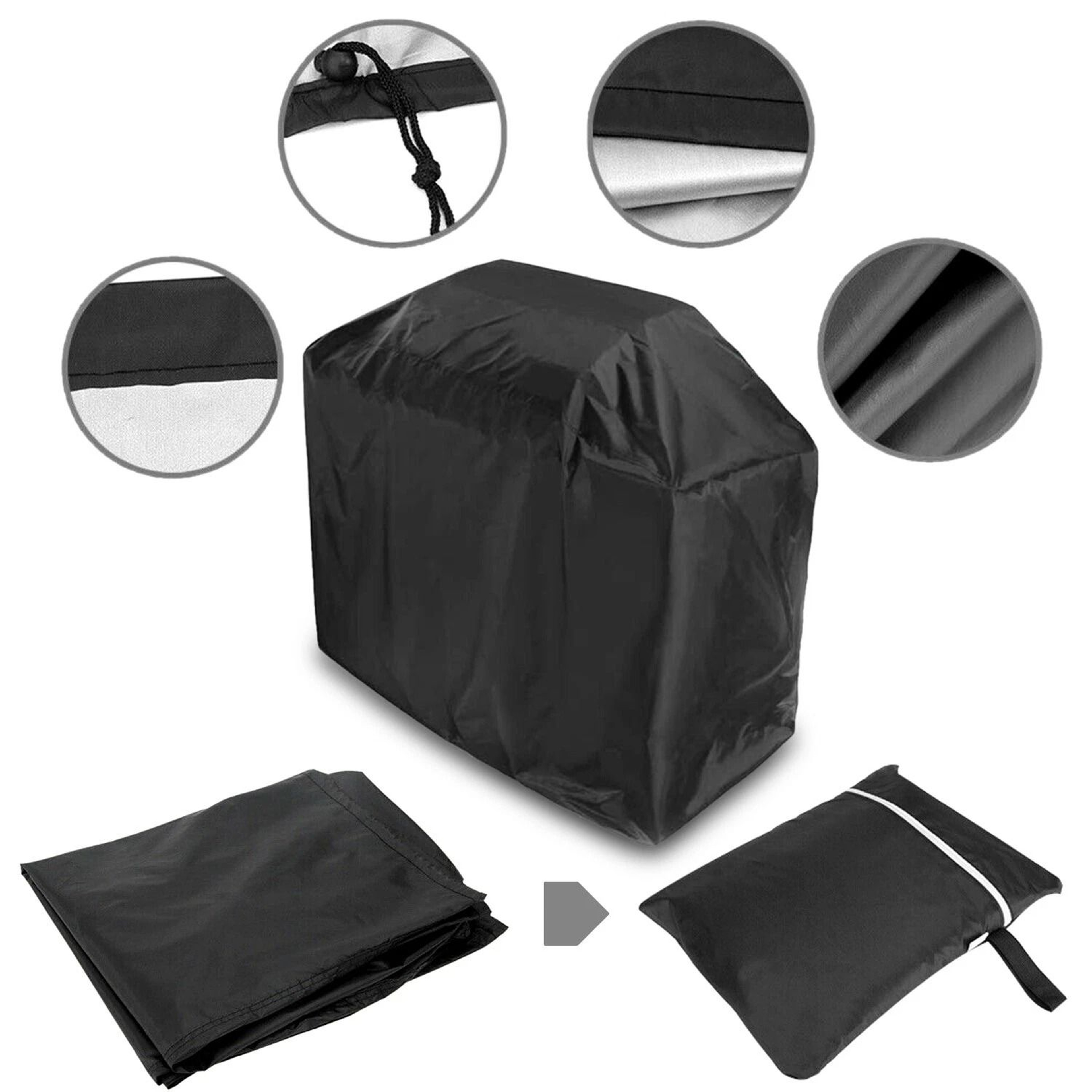 57 Inch Waterproof BBQ Grill Cover Heavy Duty Outdoor Protector 6