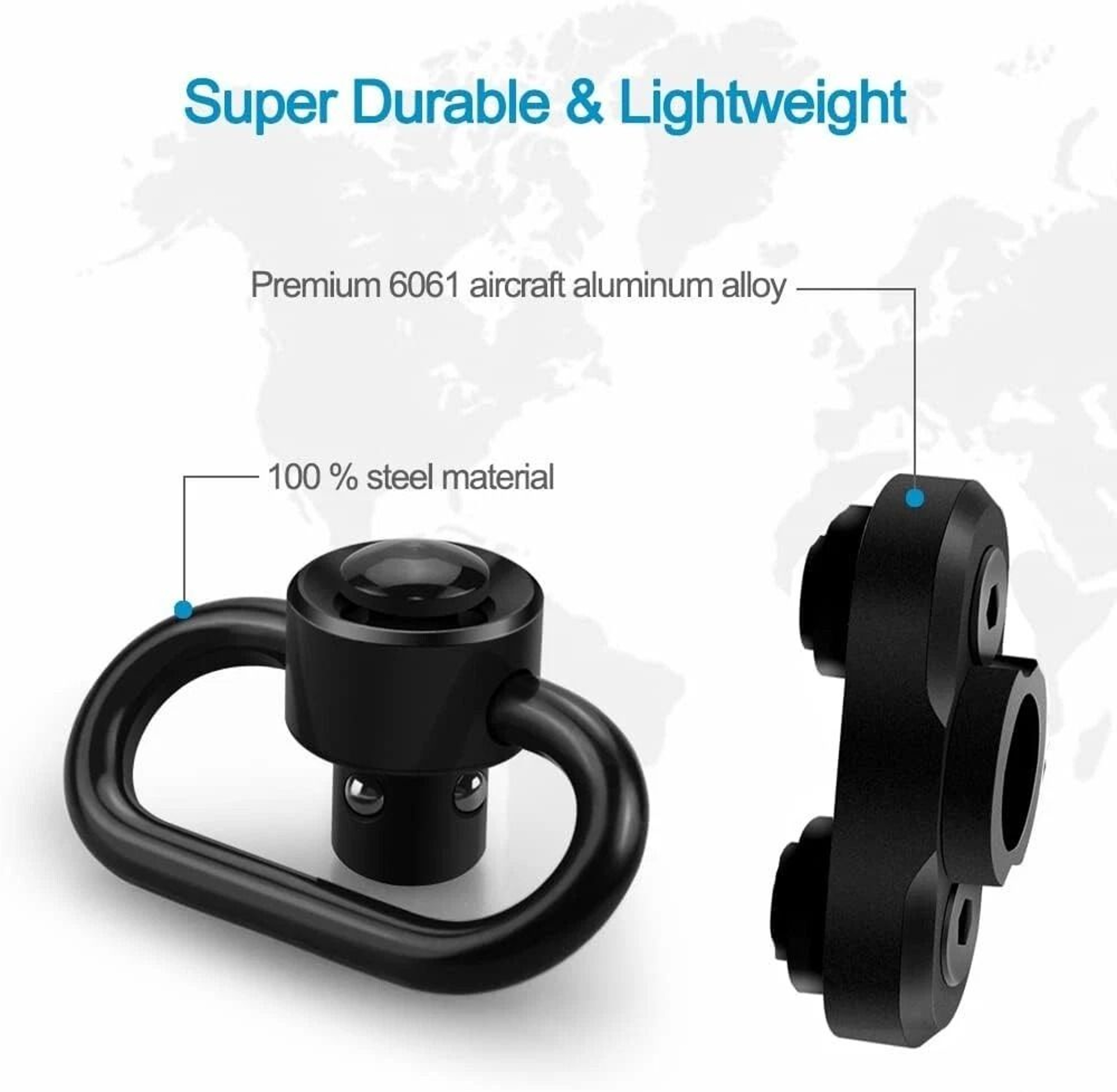 QD Sling Mount Heavy Duty Steel Quick Detach Adapter For Handguards 2