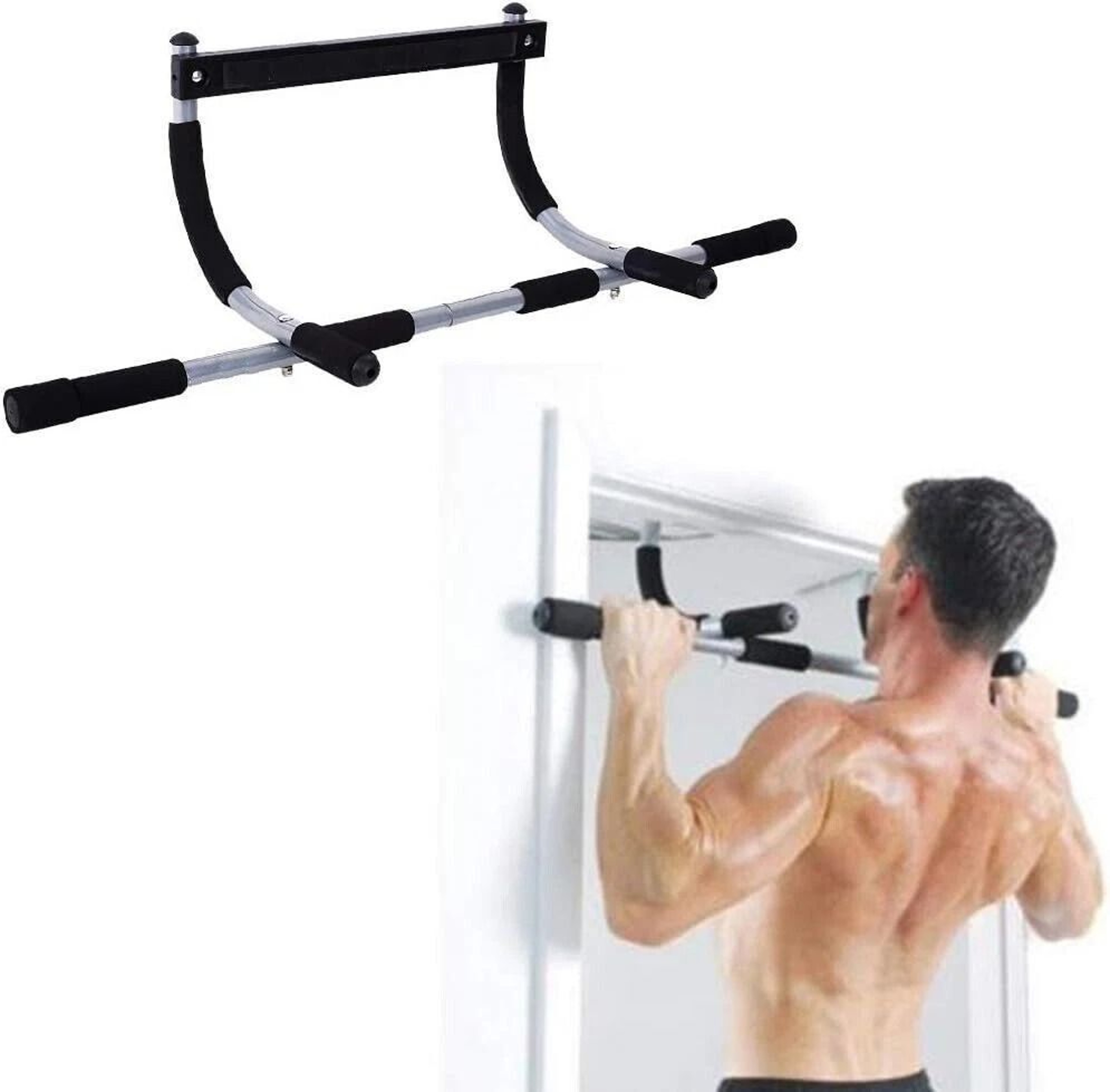 Multi Grip Doorway Pull Up Bar For Home Gym Workouts And Upper Body Training 0