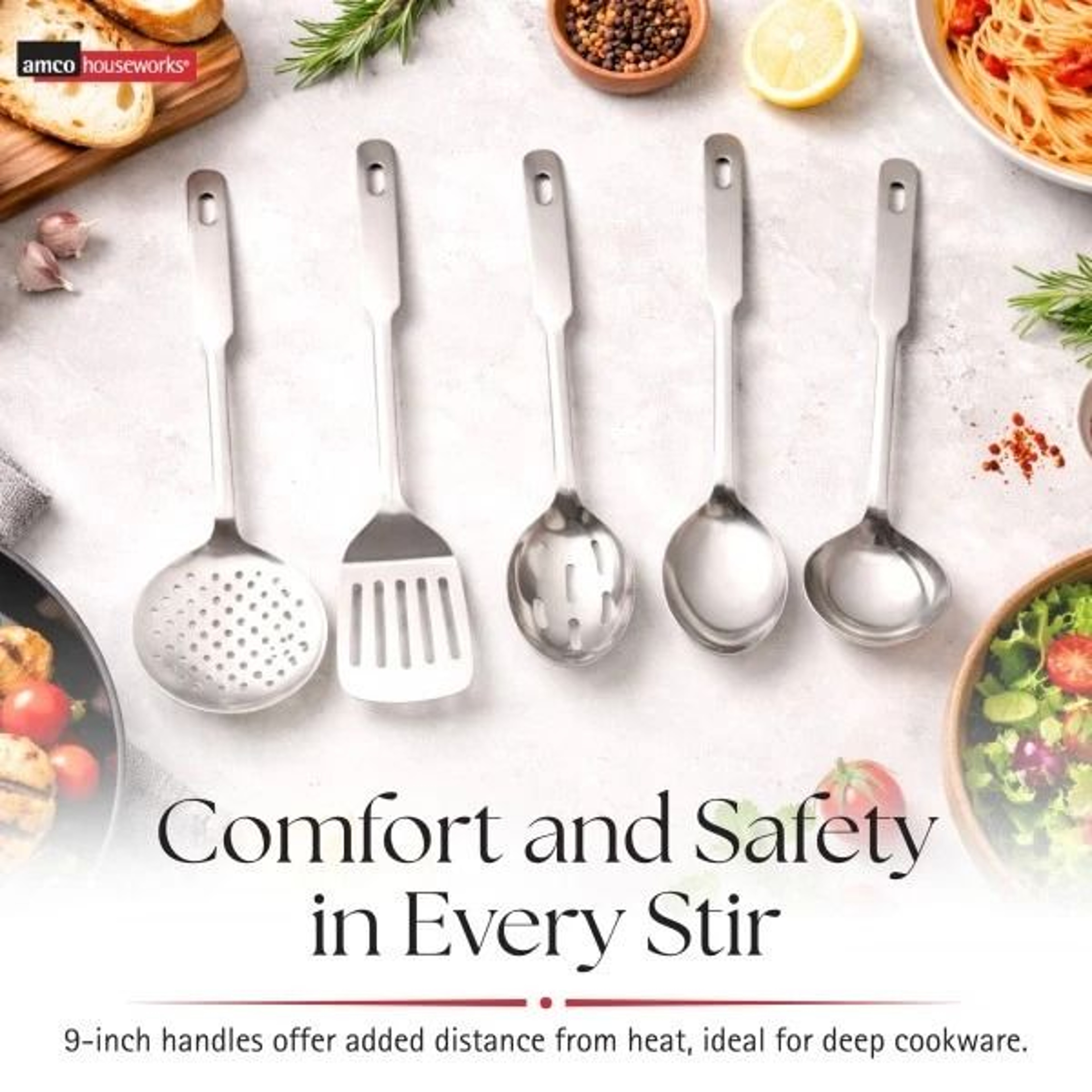 Stainless Steel Utensil Set For Everyday Cooking 5