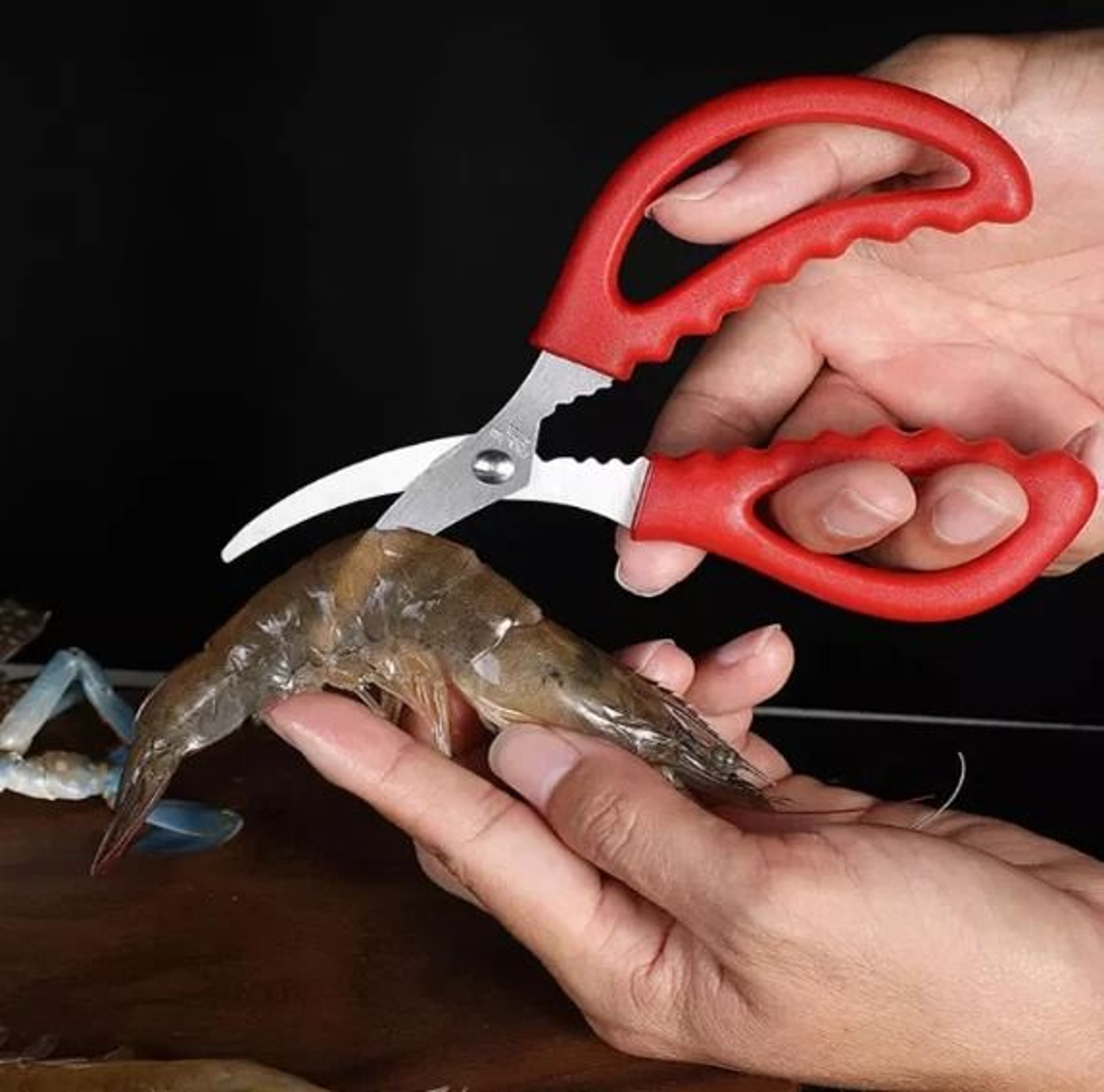 Stainless Steel Seafood Scissors For Crab Shrimp And Lobster Prep 0