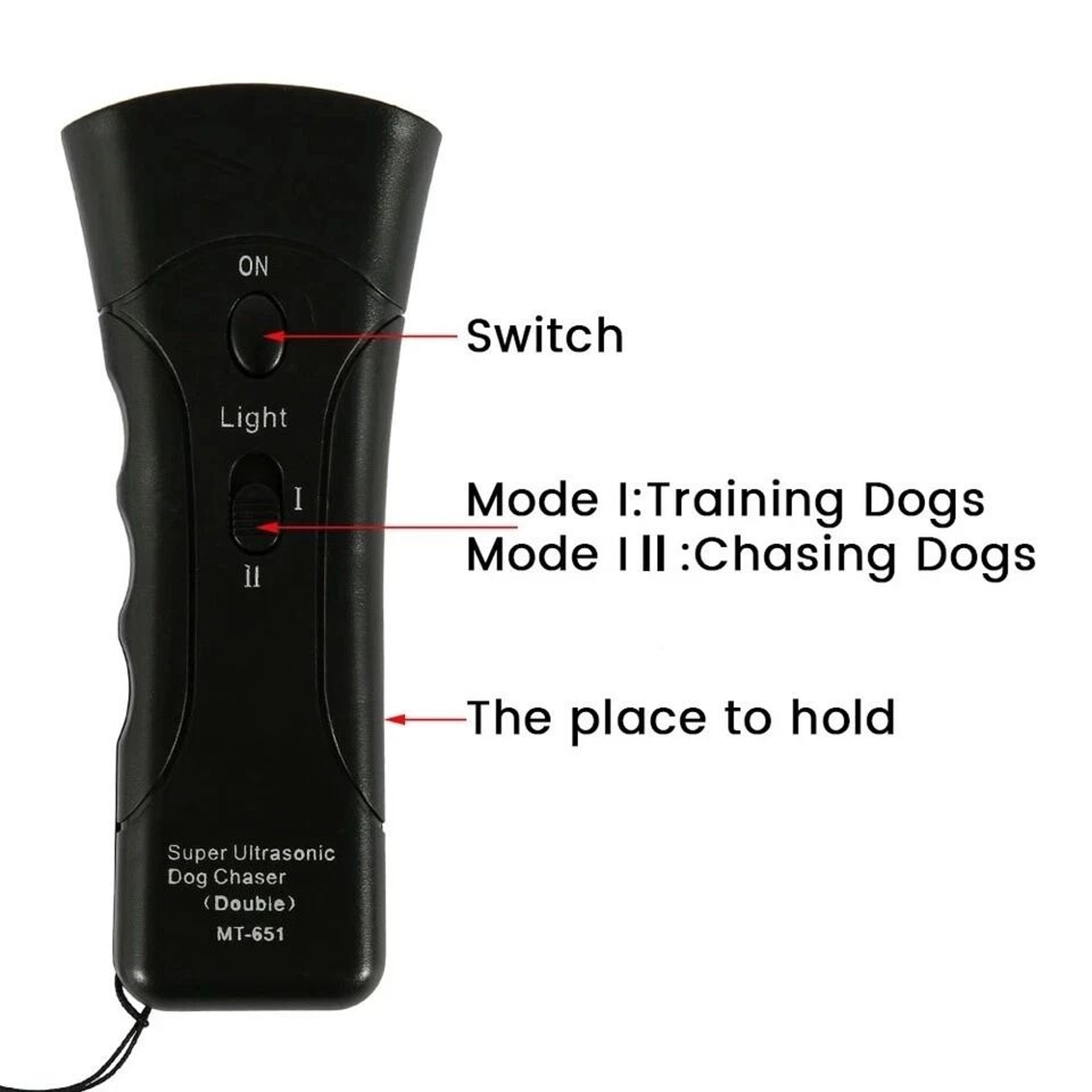 Ultrasonic Anti Dog Barking Trainer With LED Light Petgentle Sonics 4
