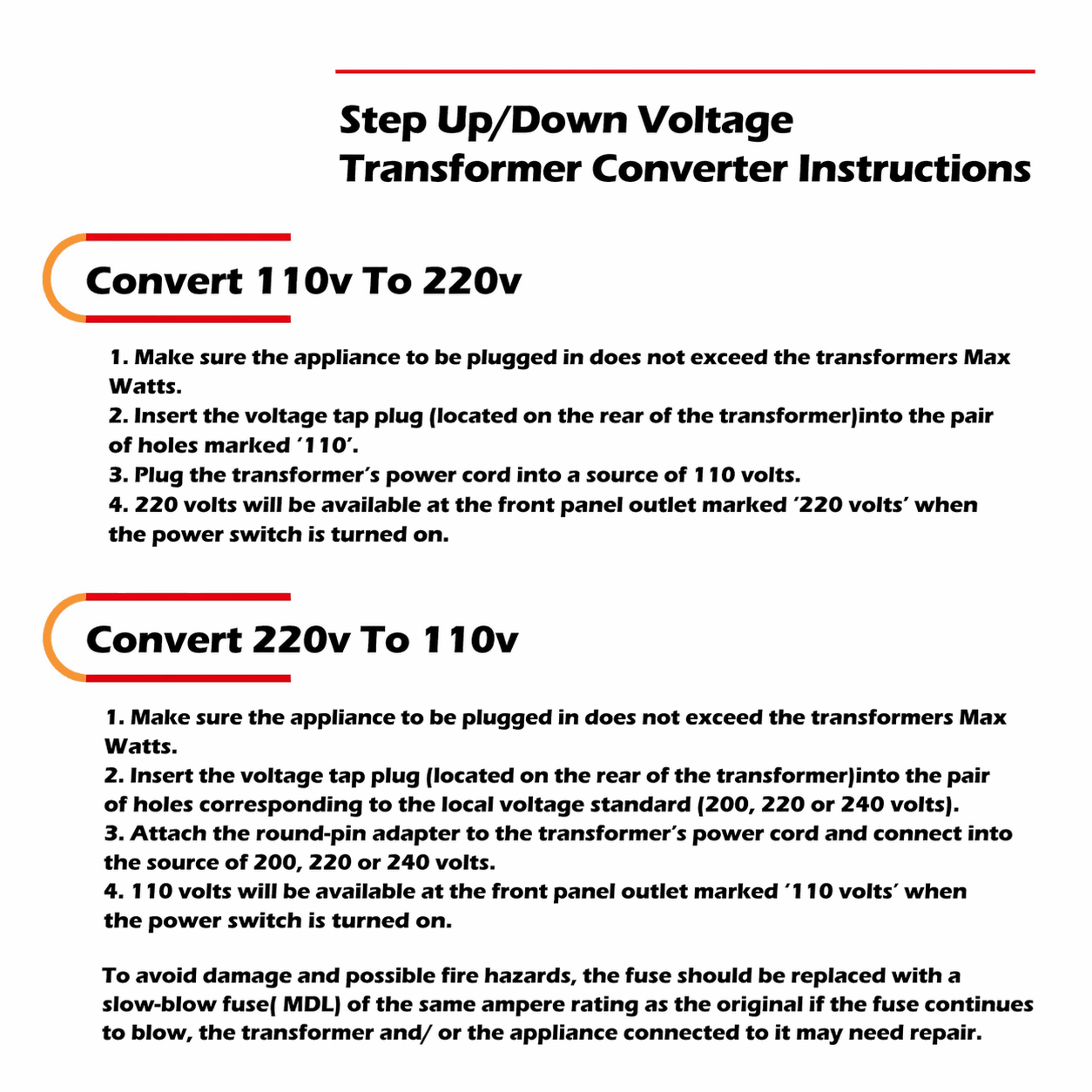 Power Voltage Converter Transformer Step Up Down To With USB 0