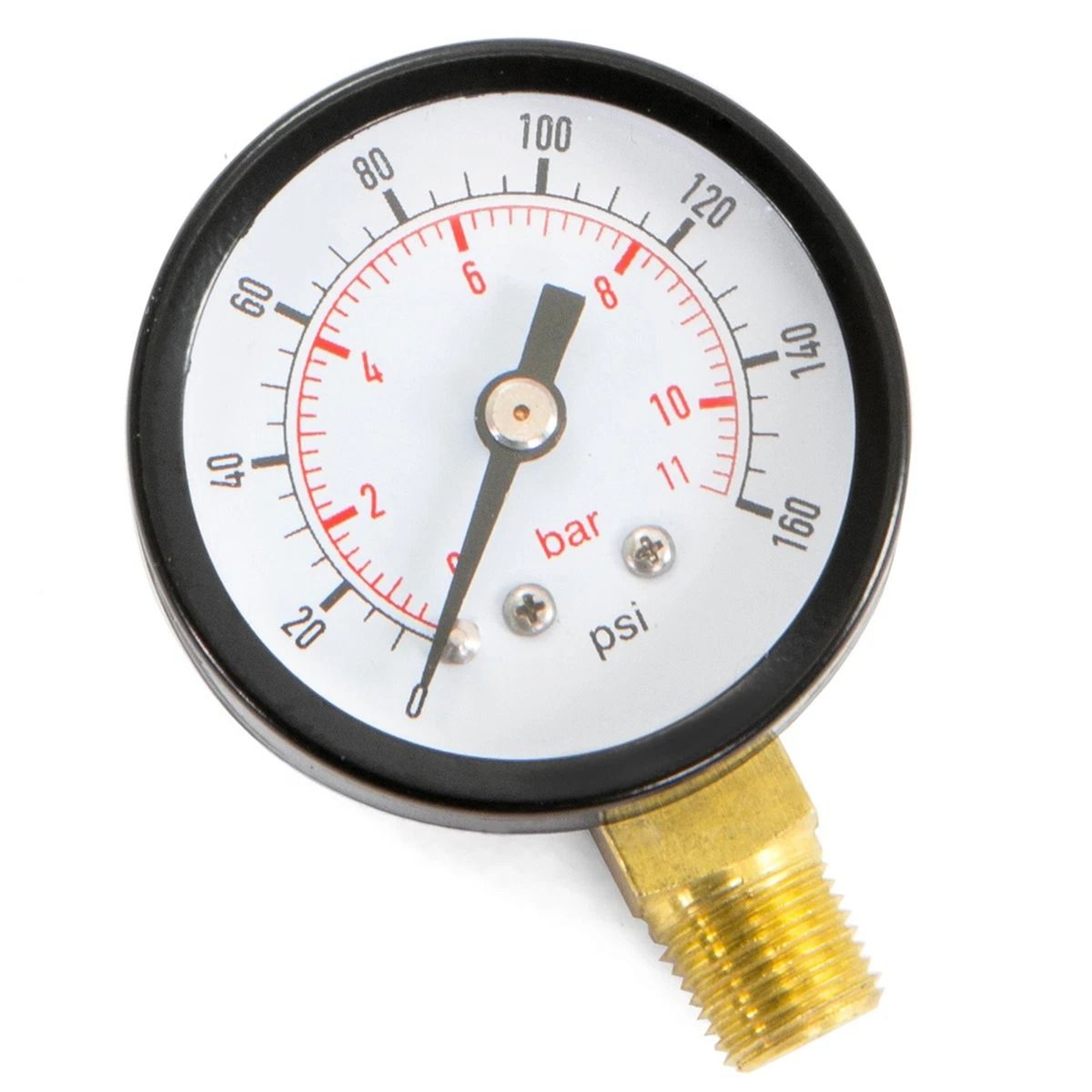 Water Pressure Gauge Dial NPT Bottom Mount 3