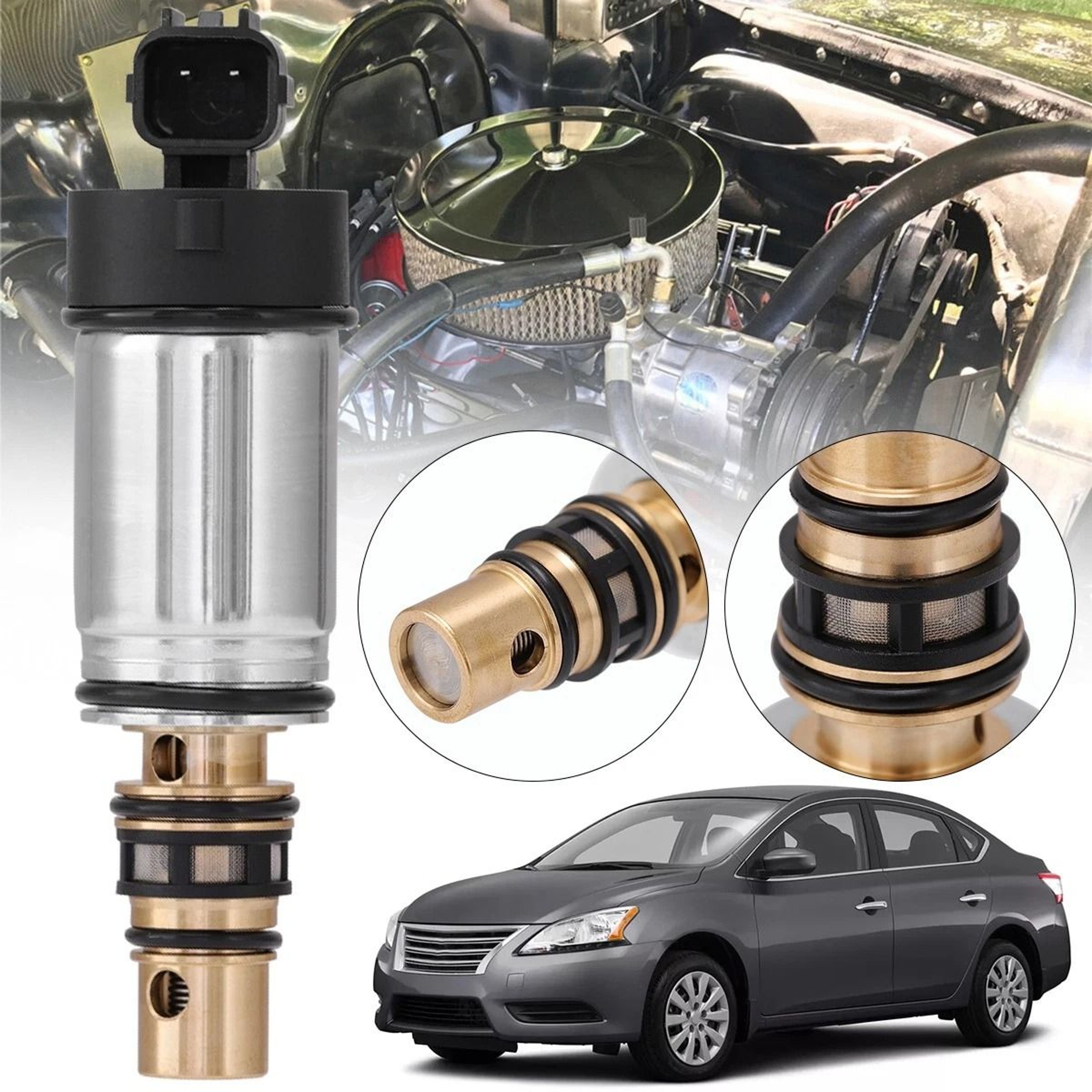 Premium Nissan Sentra AC Compressor Control Valve Replacement For Sanden 6