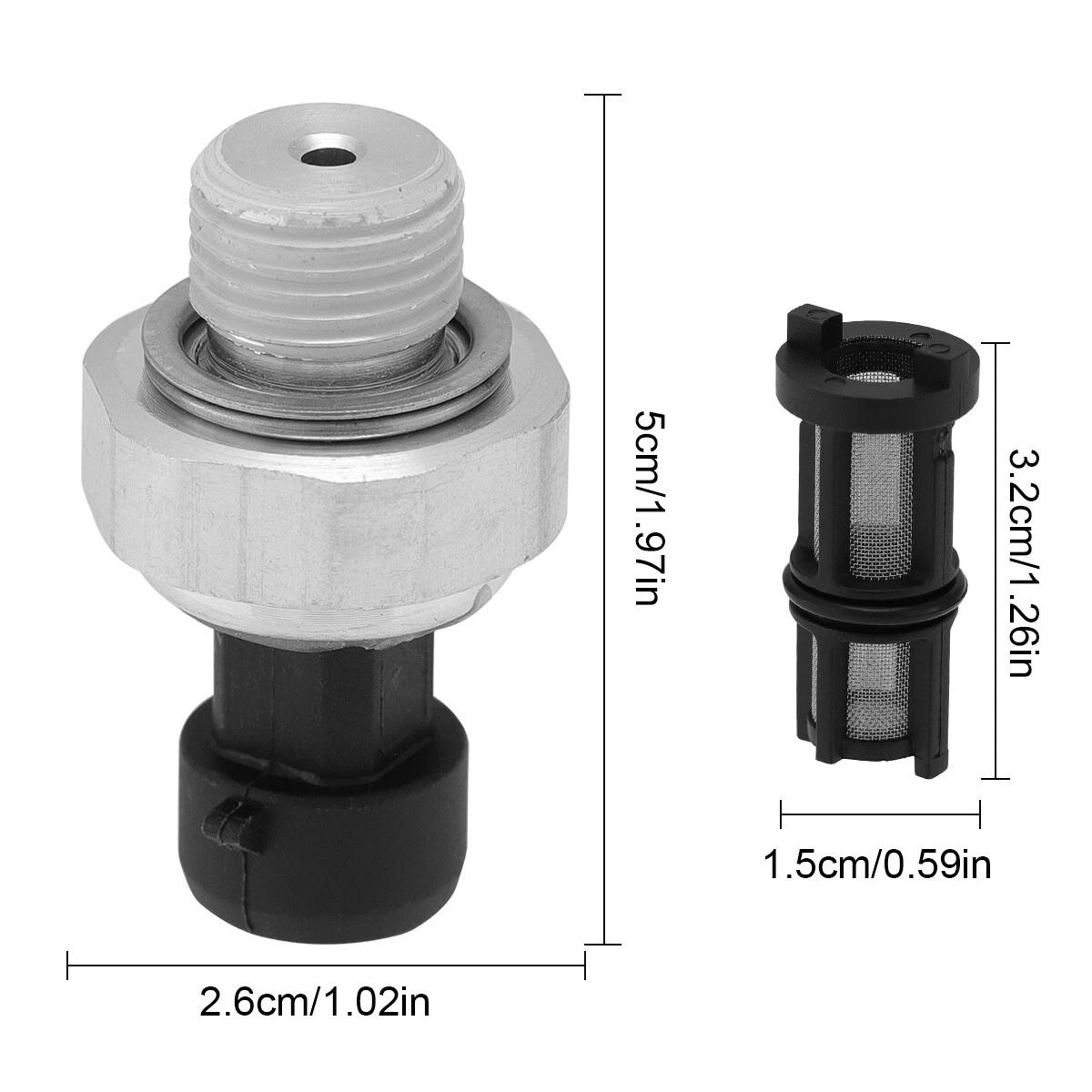 Premium Engine Oil Pressure Sensor With Screen Filter Compatible With Buick Rainier 7