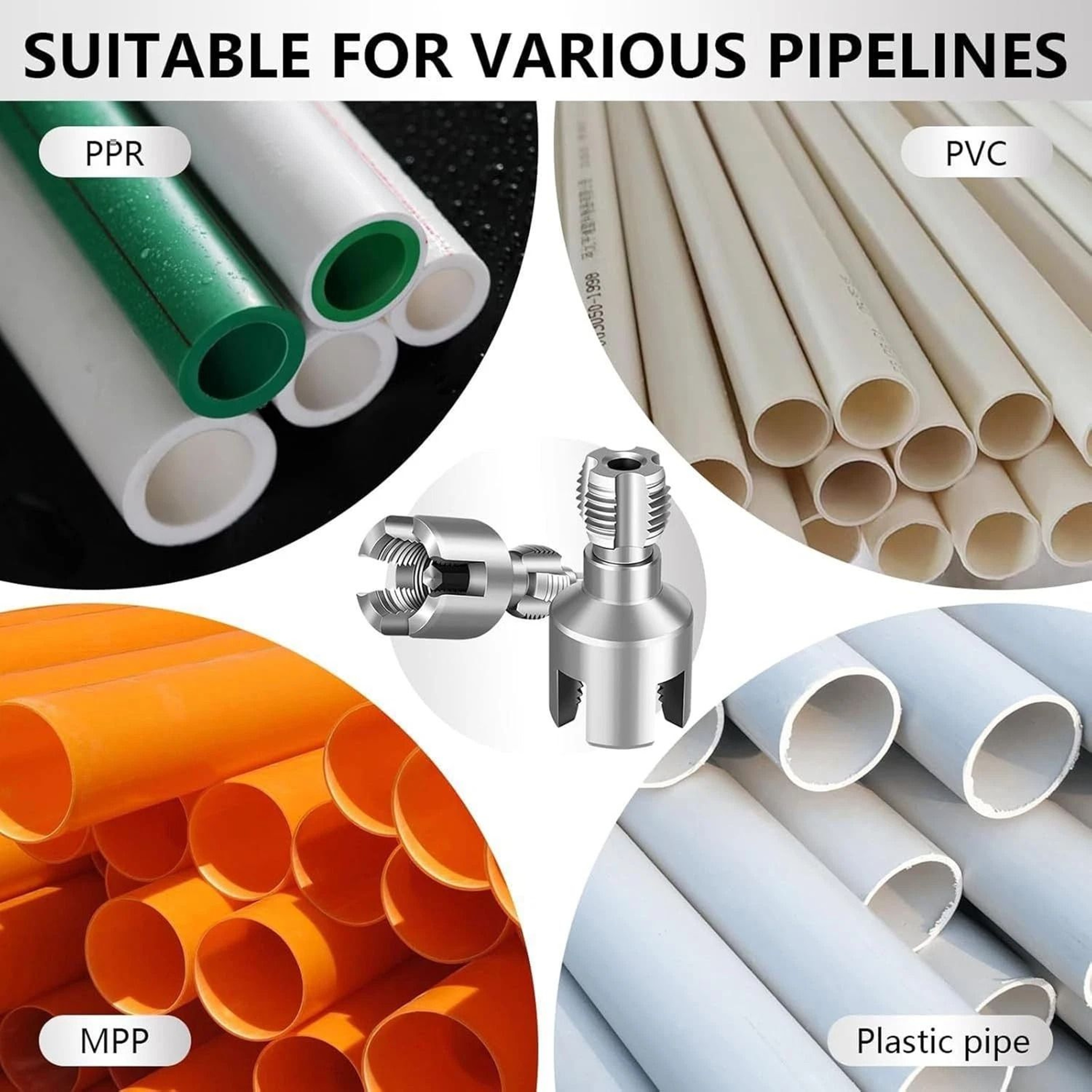 Pipe Threading Tool For PVC Water Pipe Repair 6