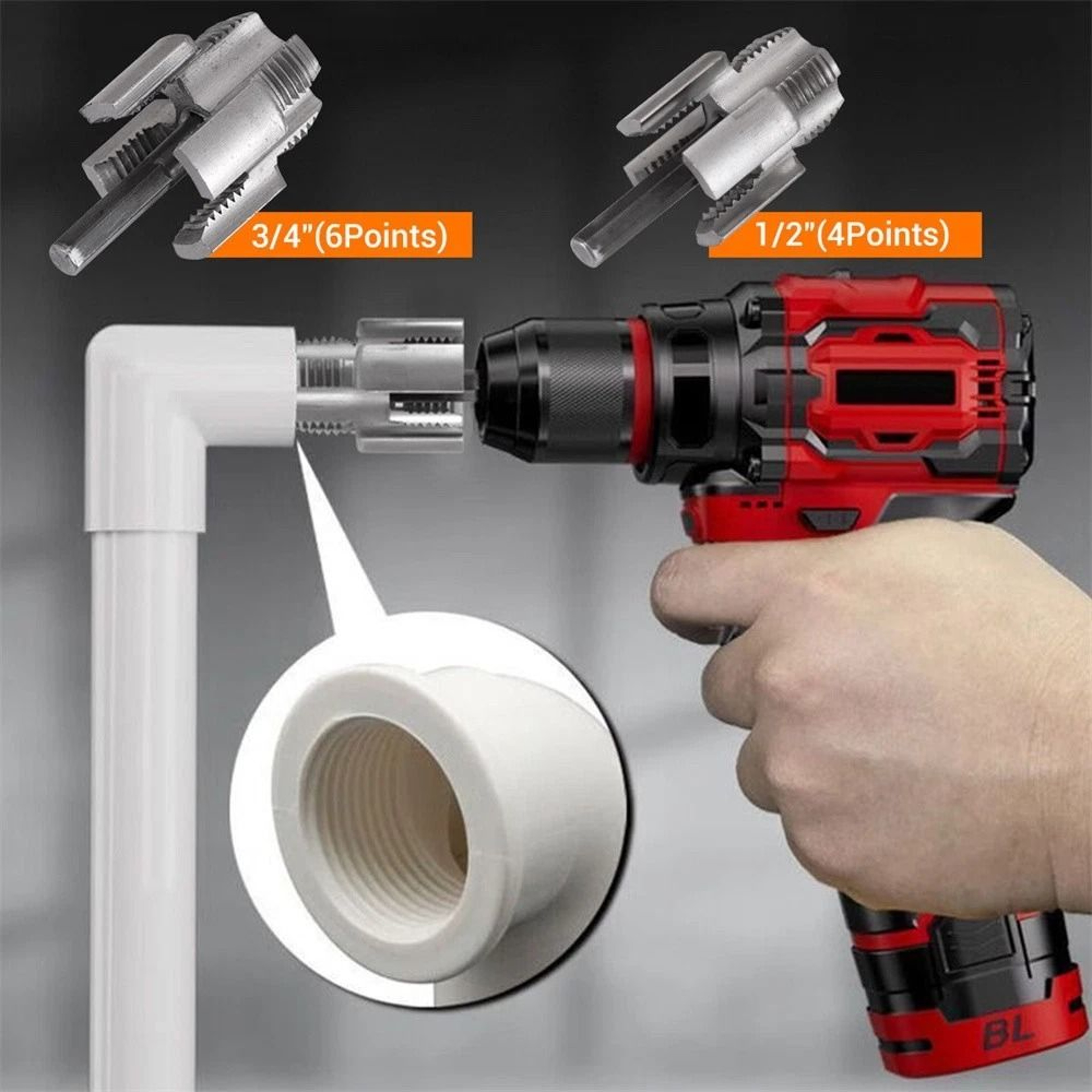 Pipe Threading Tool For PVC Water Pipe Repair 8