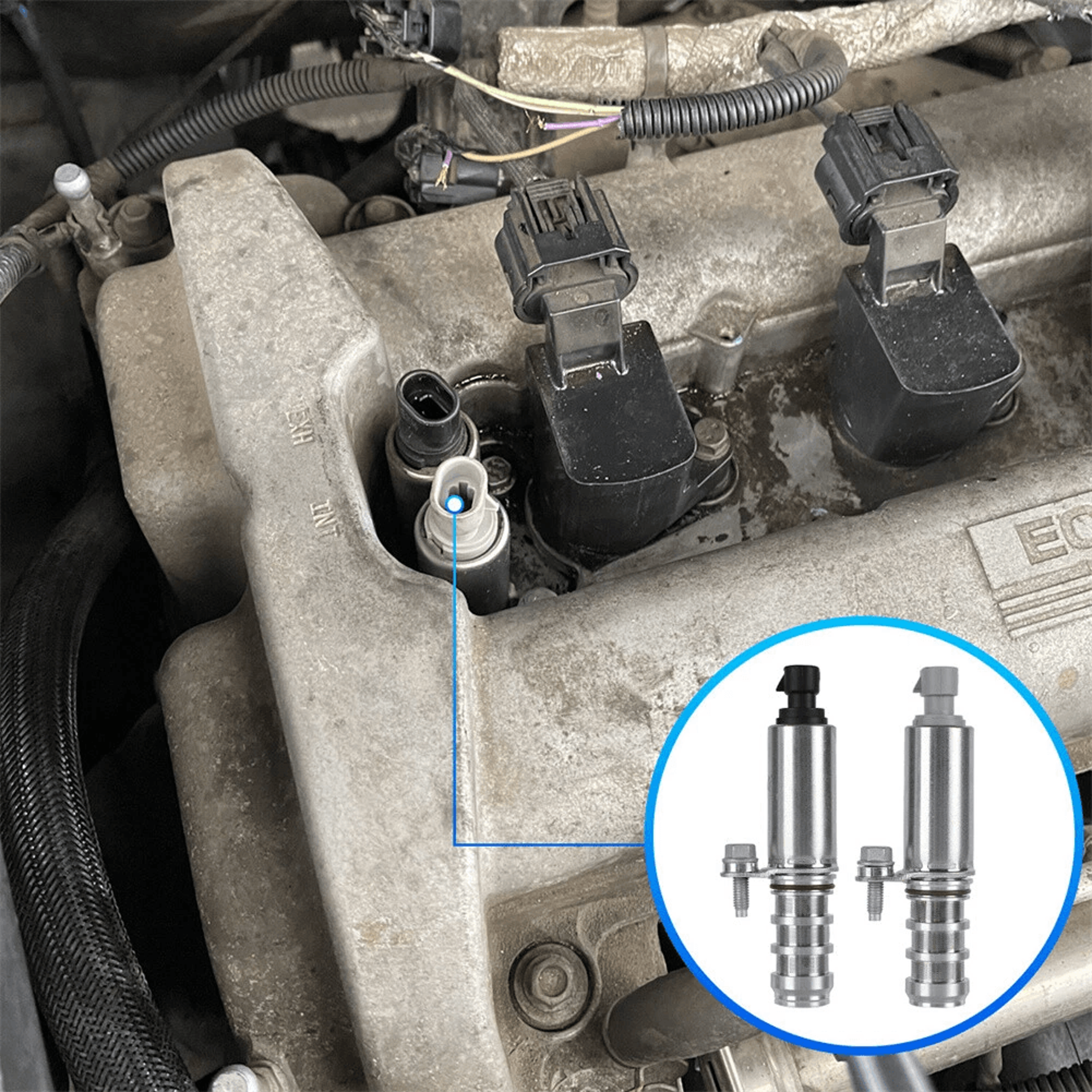 Solenoid Camshaft Actuator For Chevy Malibu GMC Buick Intake  Exhaust 3