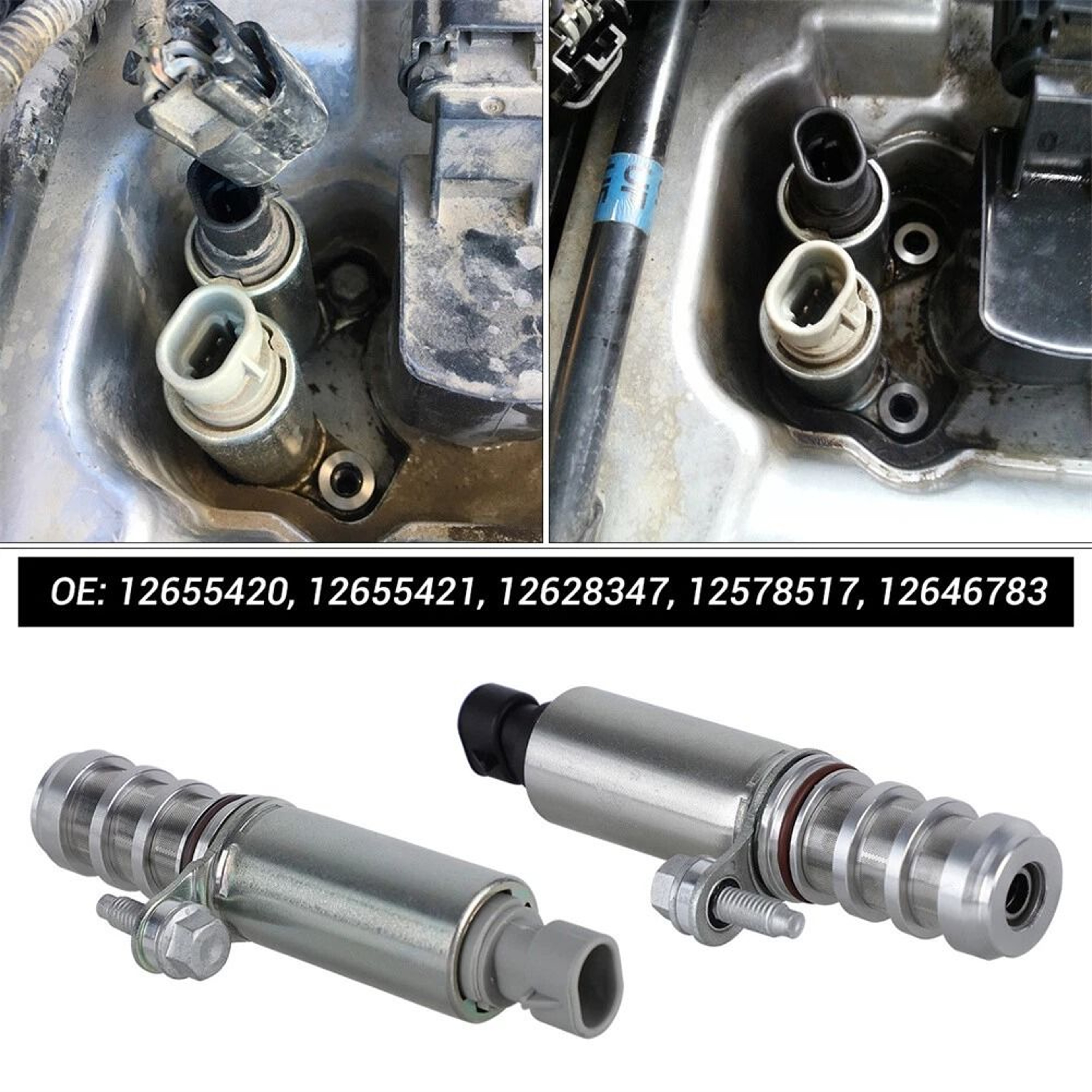 Solenoid Camshaft Actuator For Chevy Malibu GMC Buick Intake  Exhaust 4