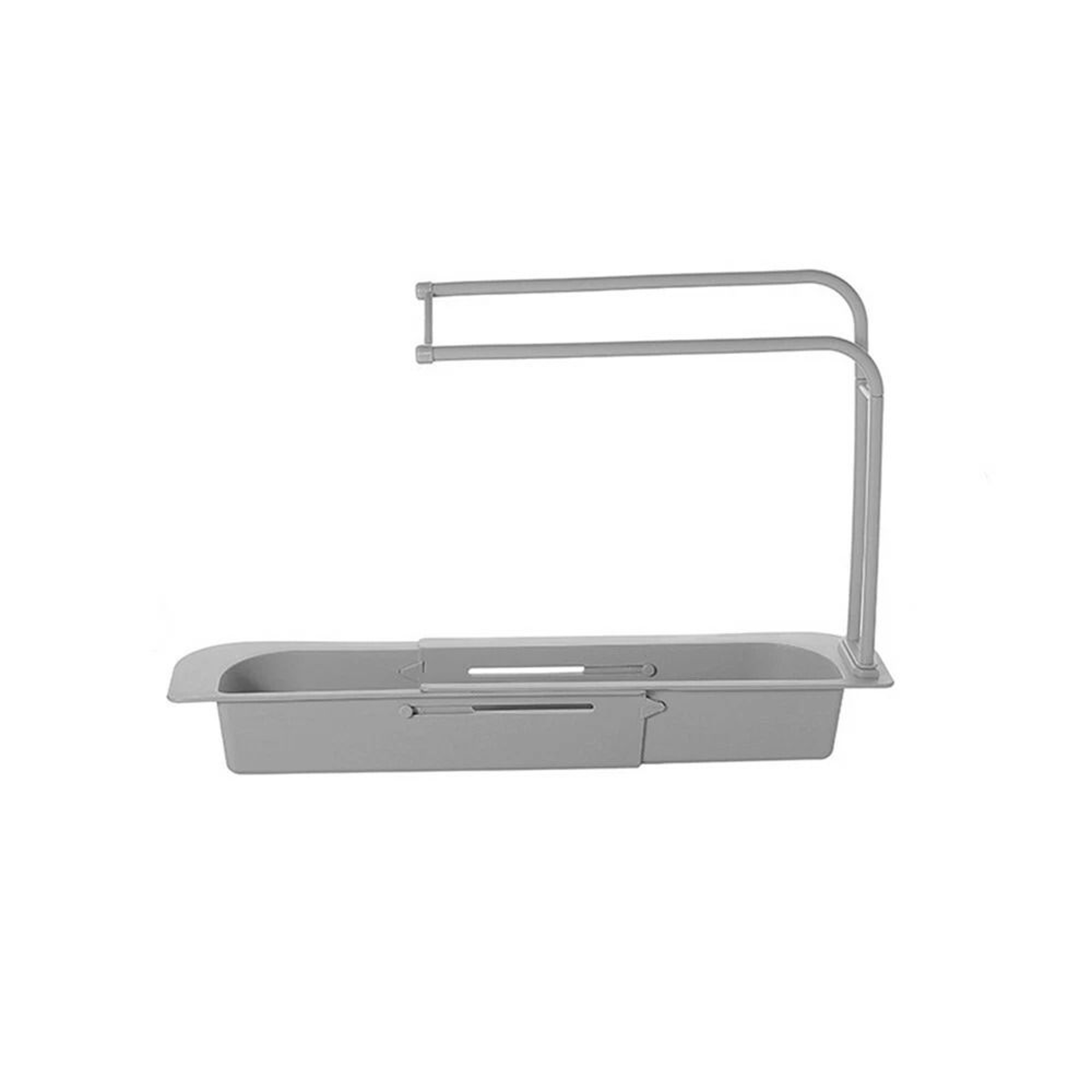 Expandable Sink Rack Kitchen Organizer With Sponge Holder And Drain Basket 8