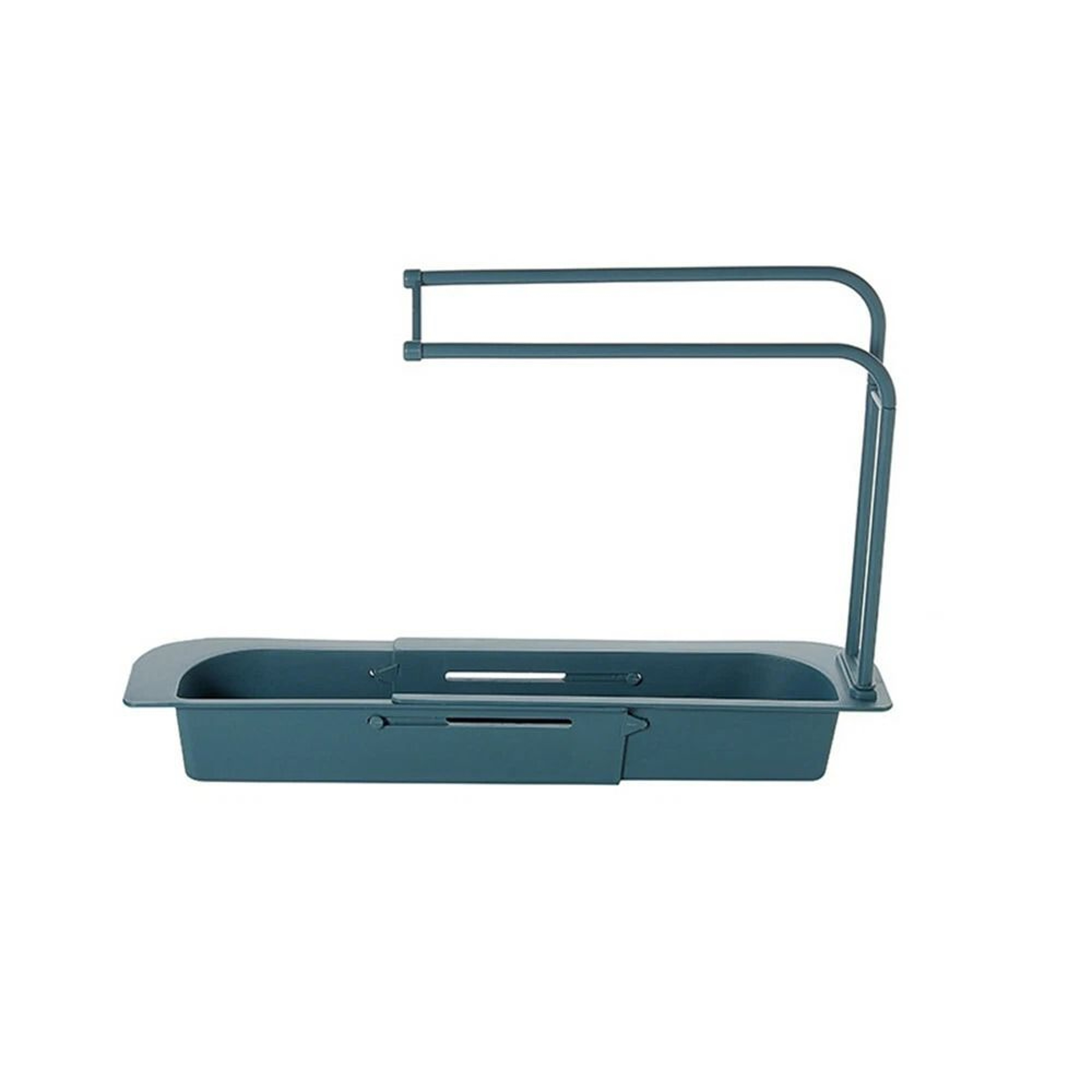 Expandable Sink Rack Kitchen Organizer With Sponge Holder And Drain Basket 6