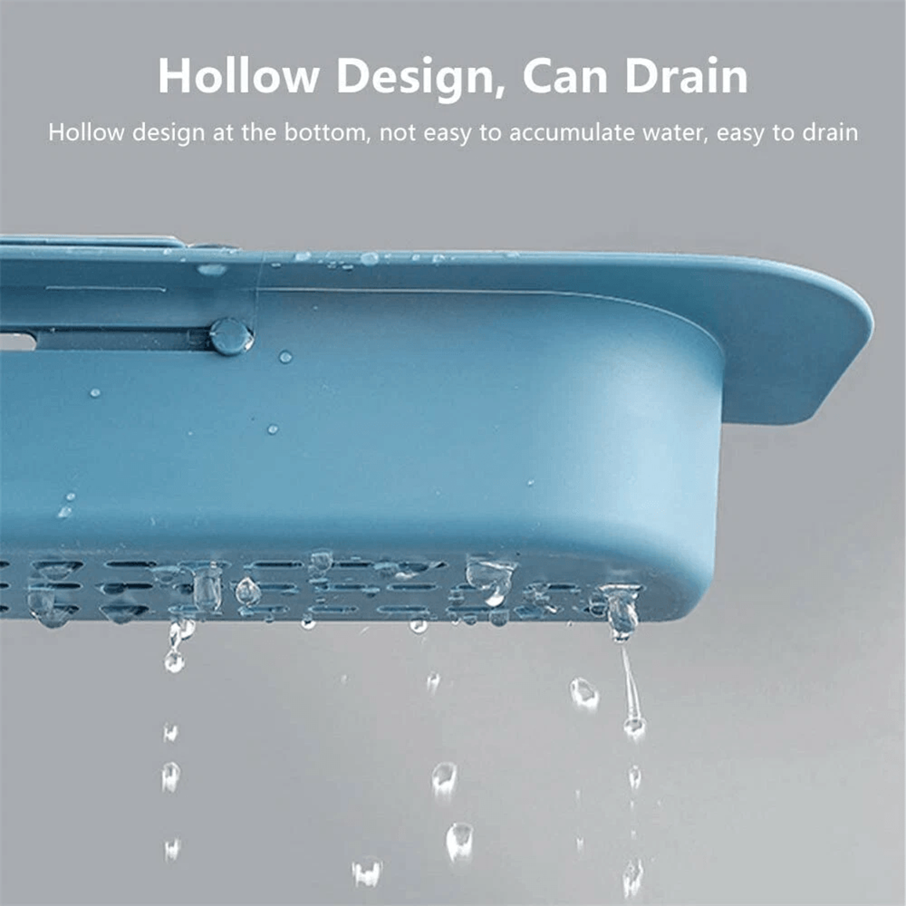 Expandable Sink Rack Kitchen Organizer With Sponge Holder And Drain Basket 4