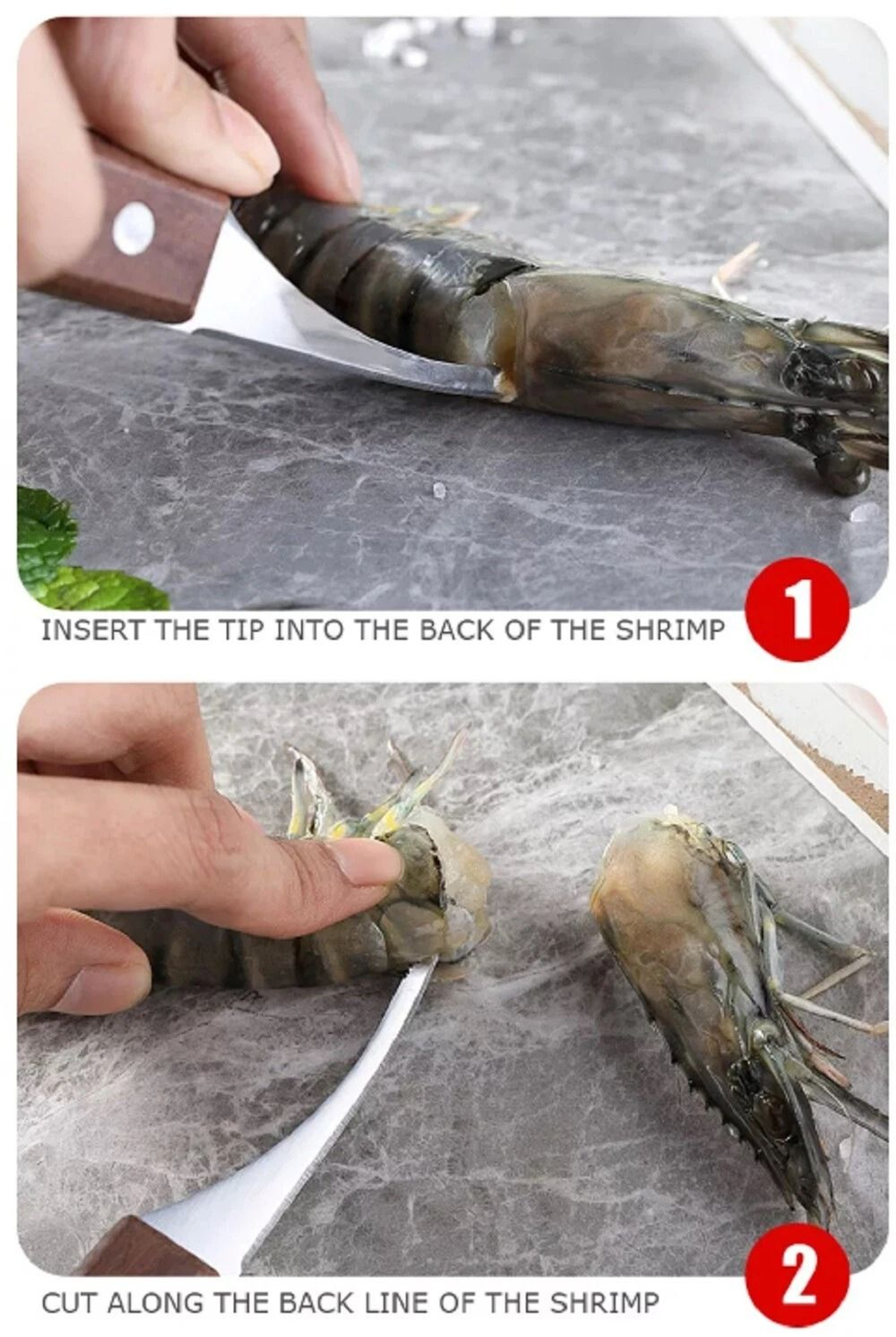 Stainless Steel Shrimp Peeler  Deveiner Tool Set Quick Shrimp Cleaner For Kitchen Use 8