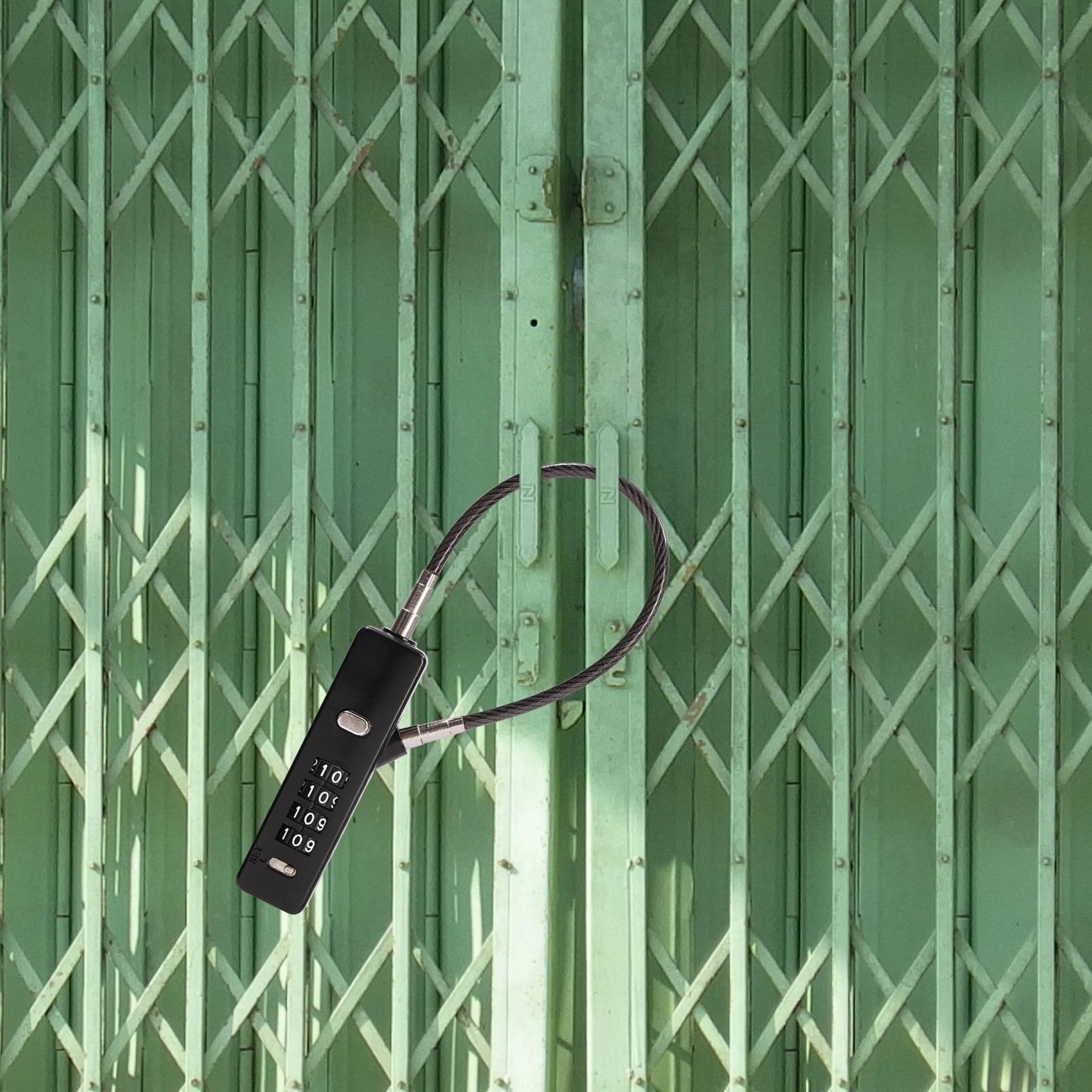Digit Combination Cable Lock For Bike Luggage Fences And Garage Gates Secure And Durable 10