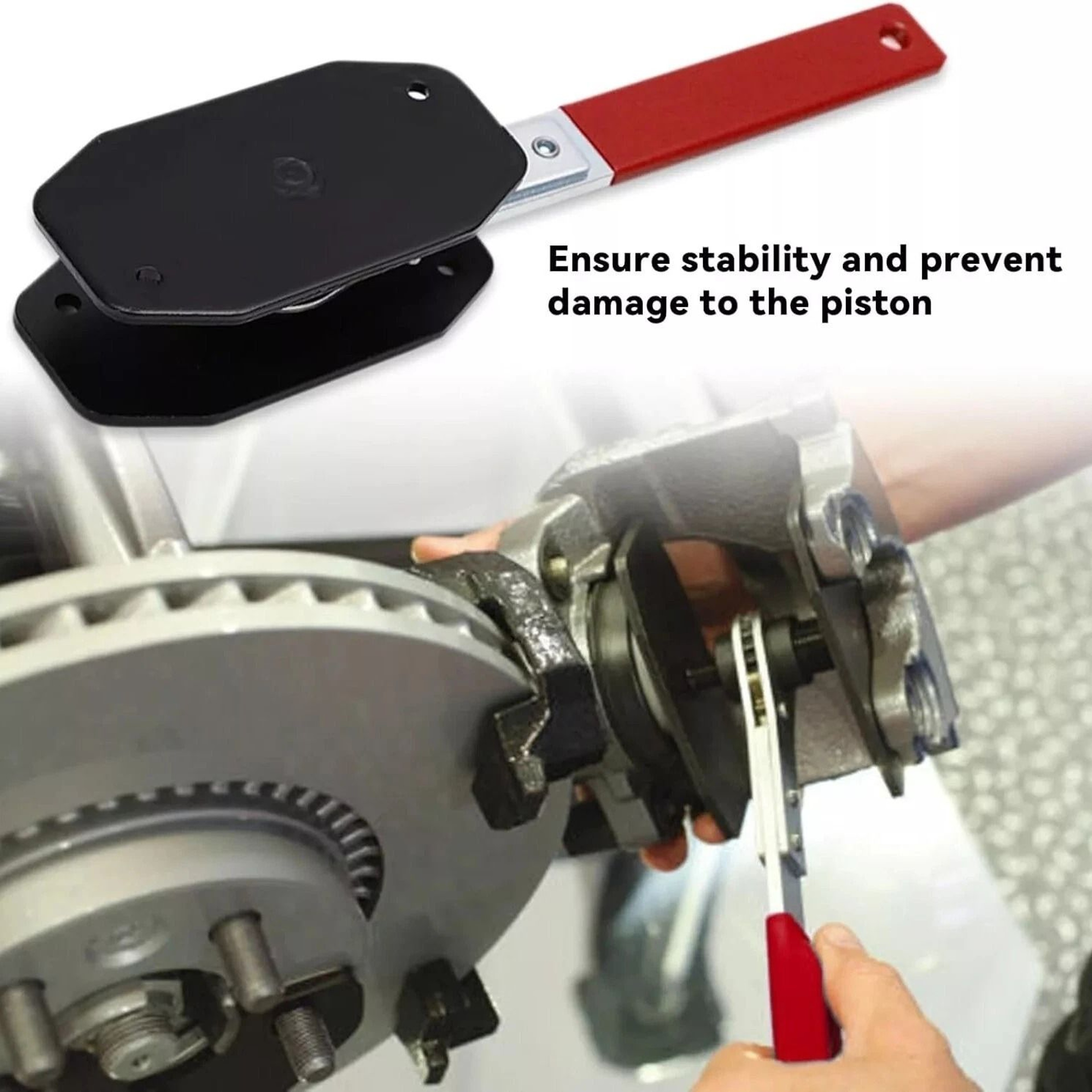 Car Brake Piston Wrench Tool Portable Caliper Pad Installer With Hangers For Effortless Brake Maint 4