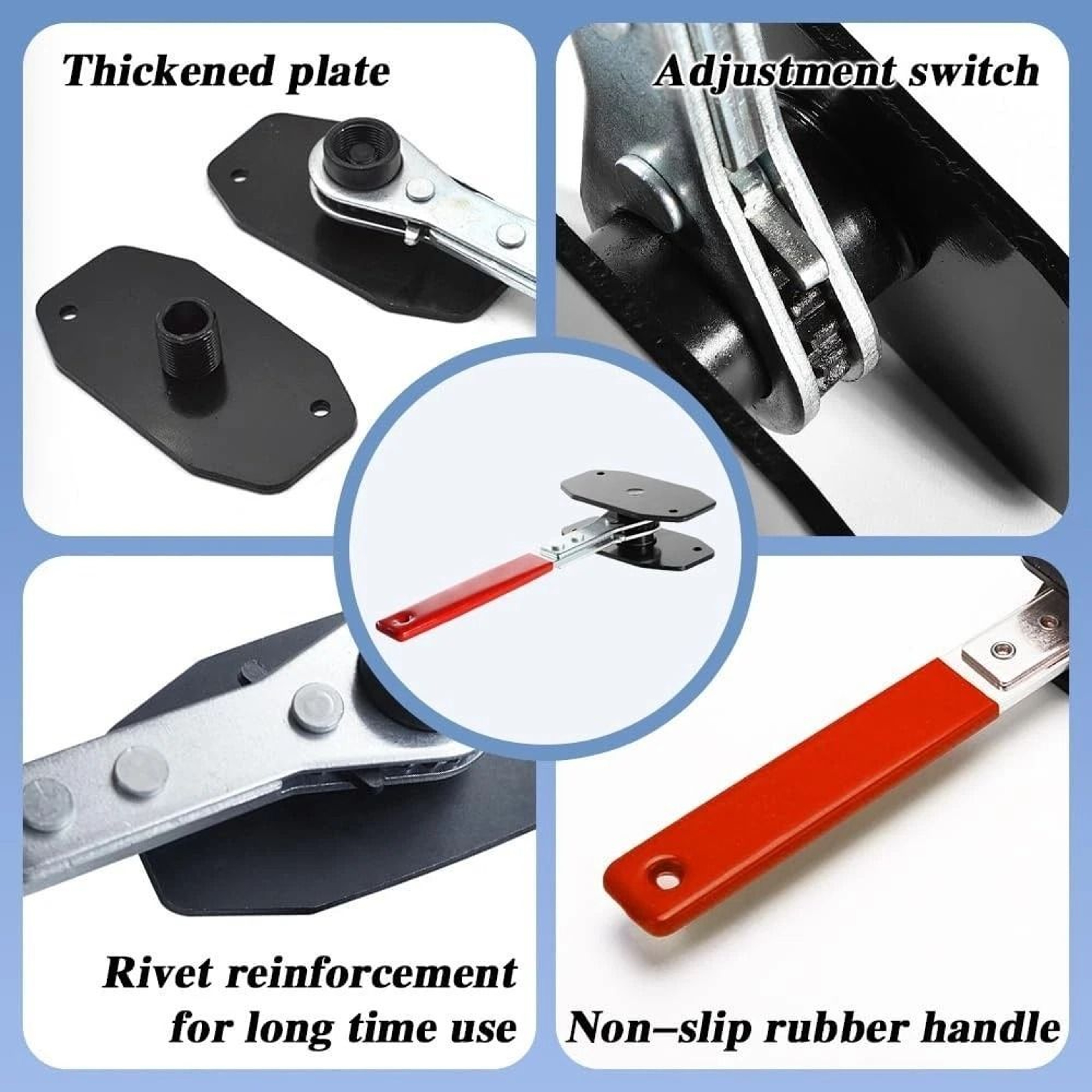 Car Brake Piston Wrench Tool Portable Caliper Pad Installer With Hangers For Effortless Brake Maint 9