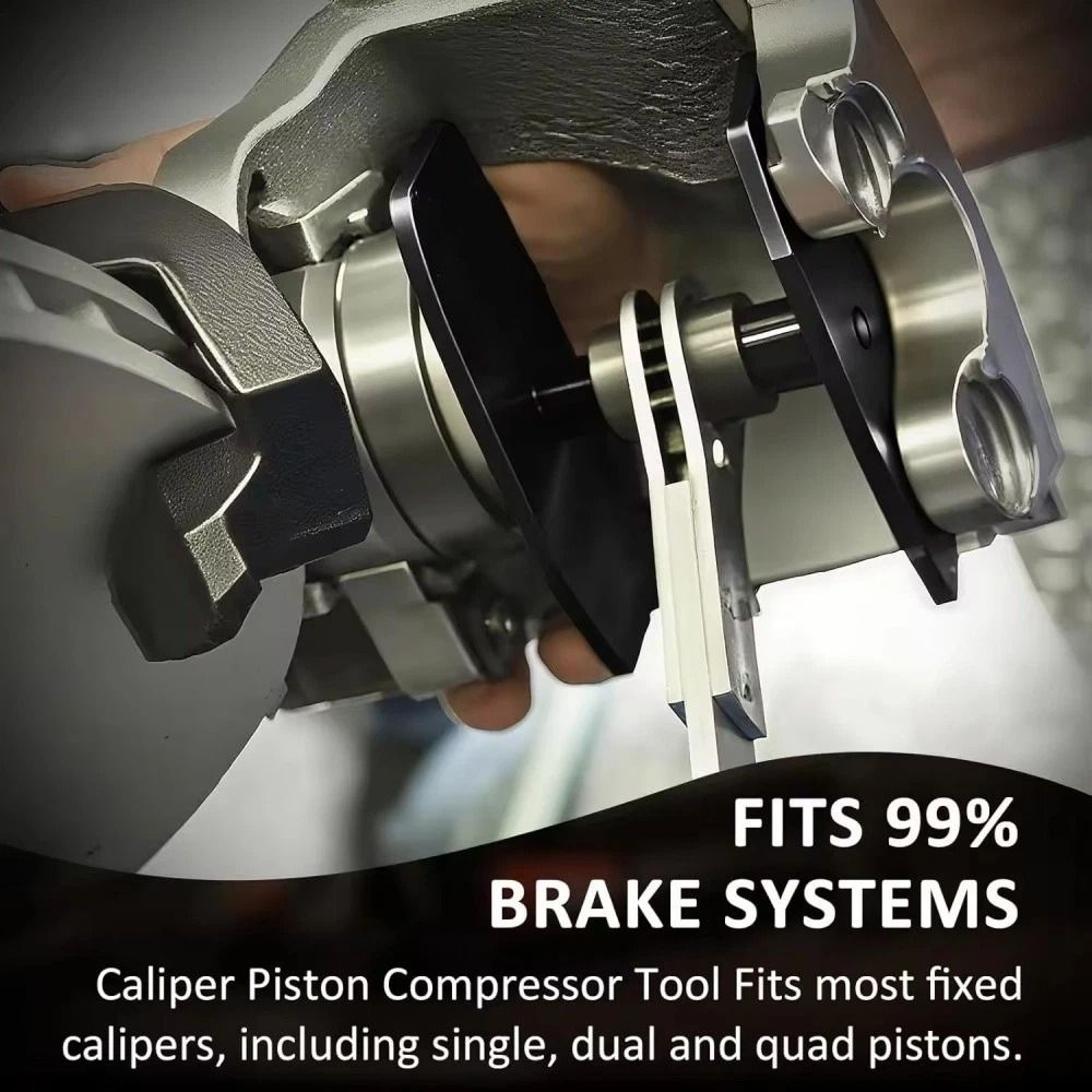 Car Brake Piston Wrench Tool Portable Caliper Pad Installer With Hangers For Effortless Brake Maint 11