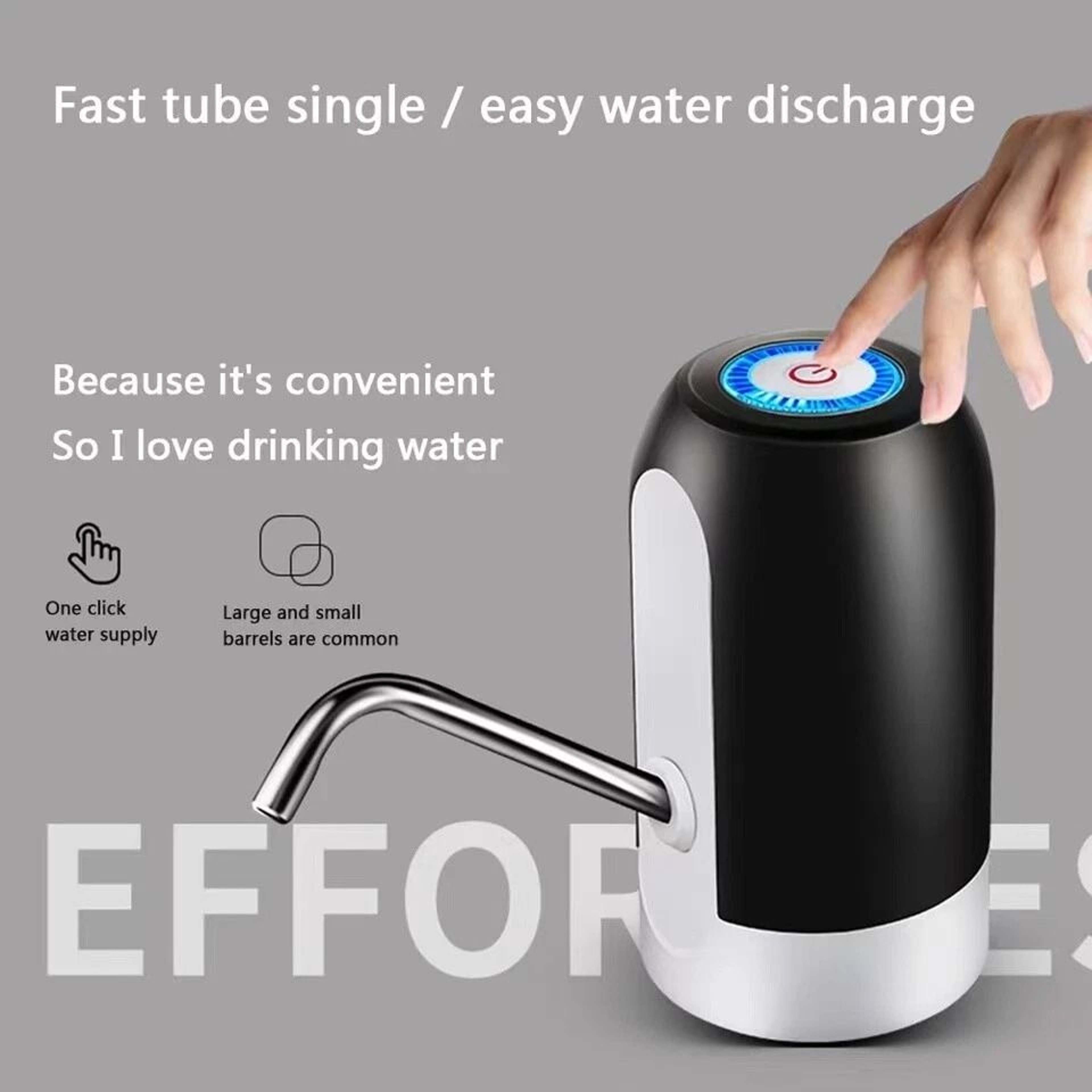 USB Rechargeable Electric Water Bottle Pump Dispenser Universal Gallon Automatic Water Pump For Hom 9