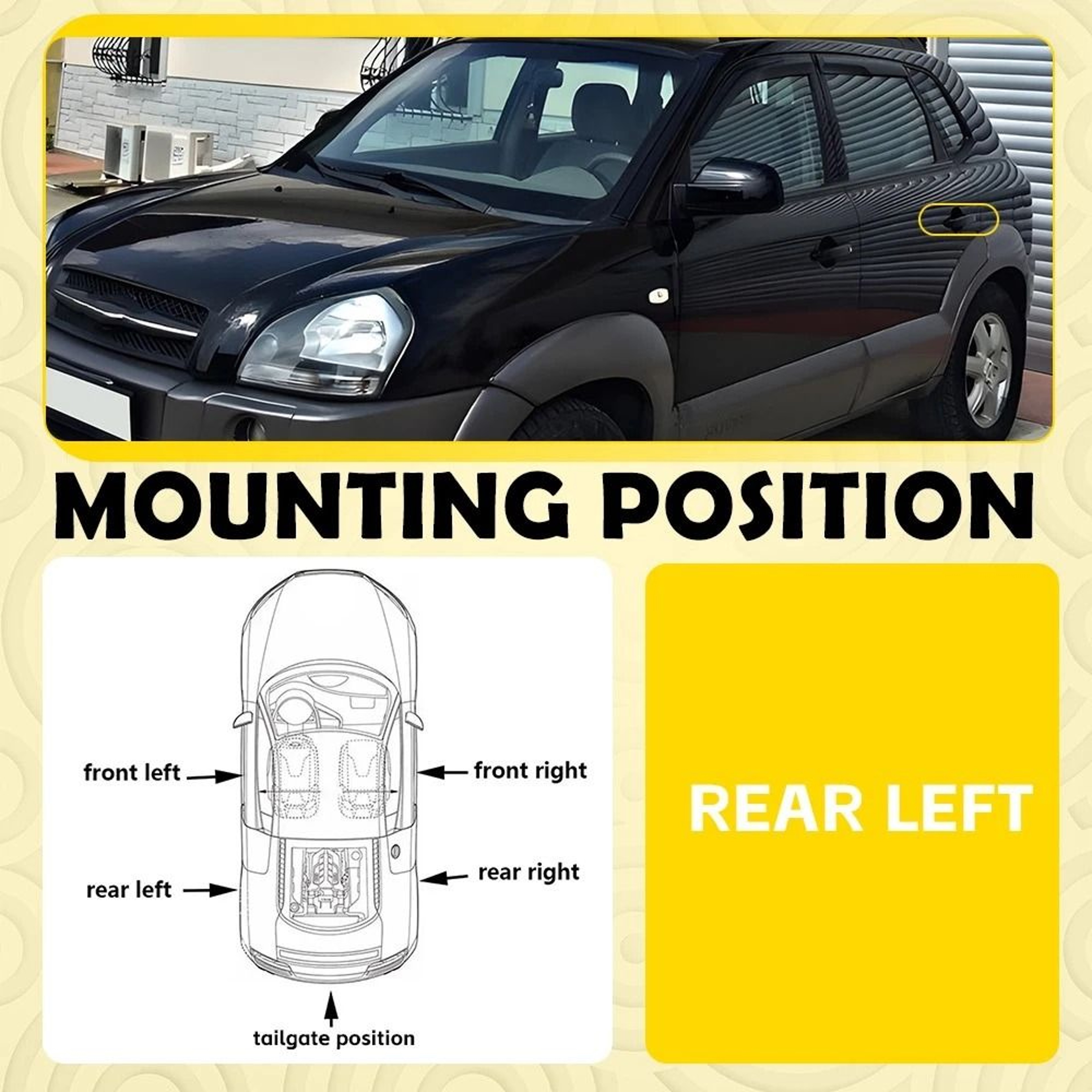 Exterior Door Handle Rear Driver Left Side For Hyundai Tucson Replacement Part 8