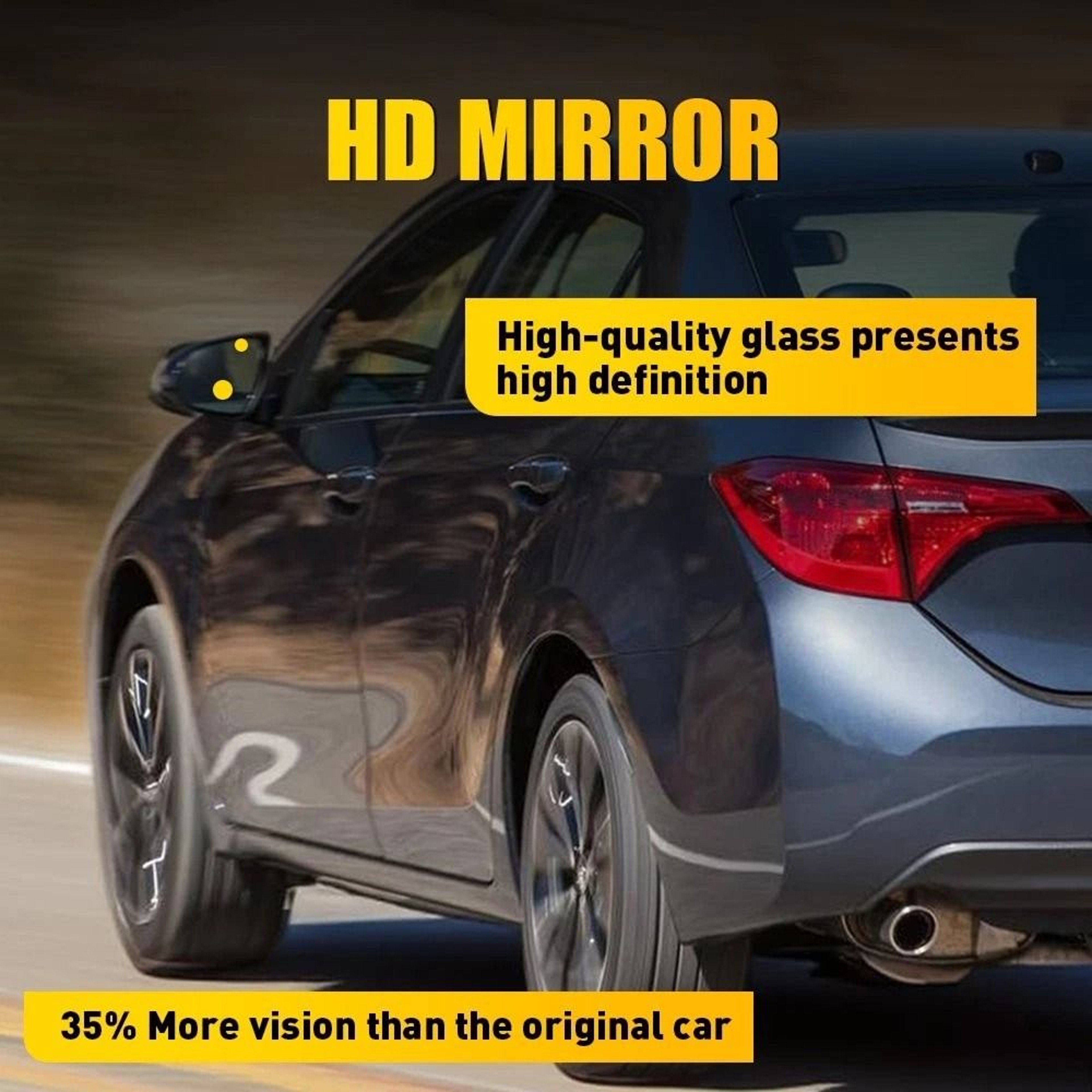 For Toyota Corolla Left Driver Side Heated Mirror Glass Replacement Premium Quality Easy Install 2