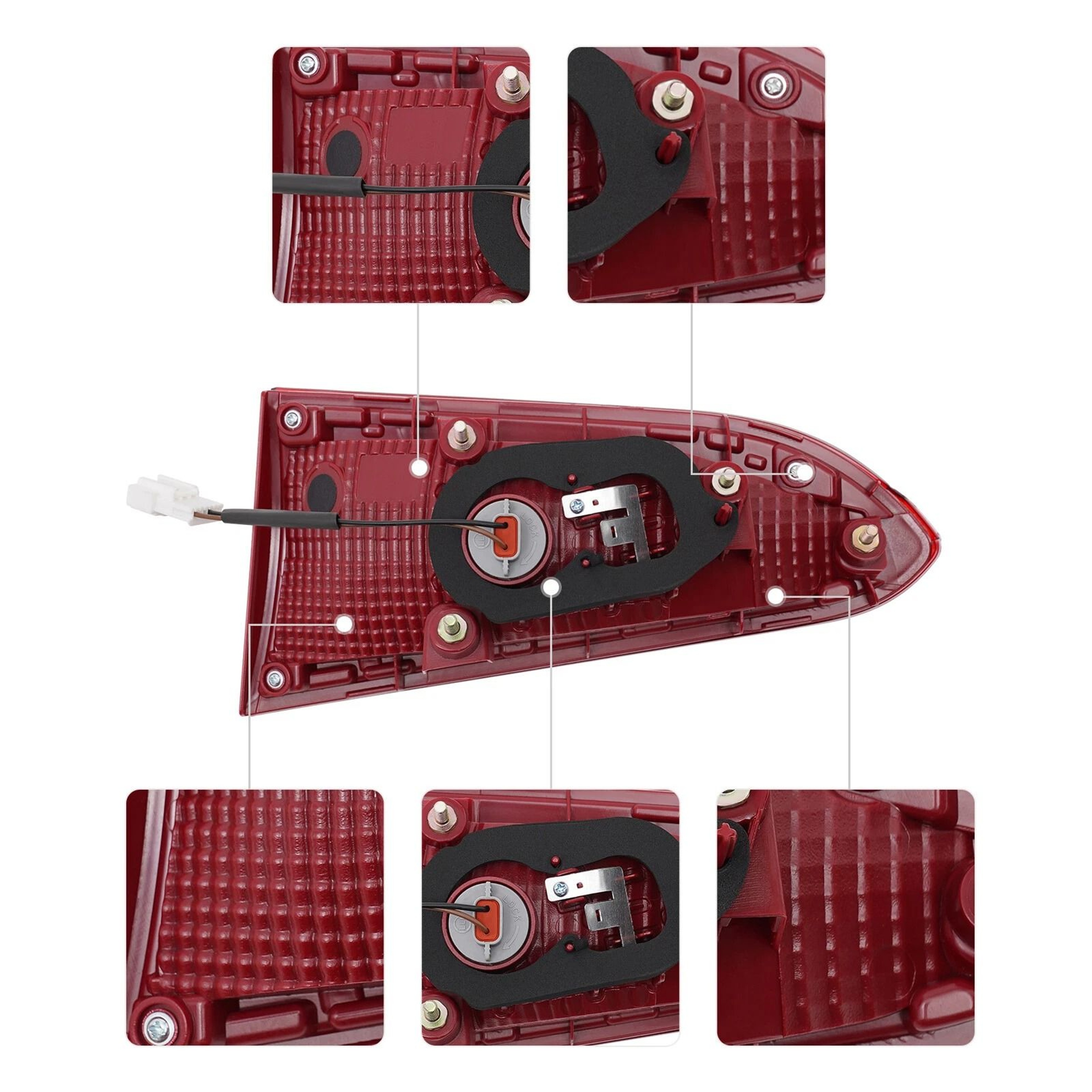 Premium Left Rear Tail Light For Hyundai Santa Fe Durable Replacement Taillight 18