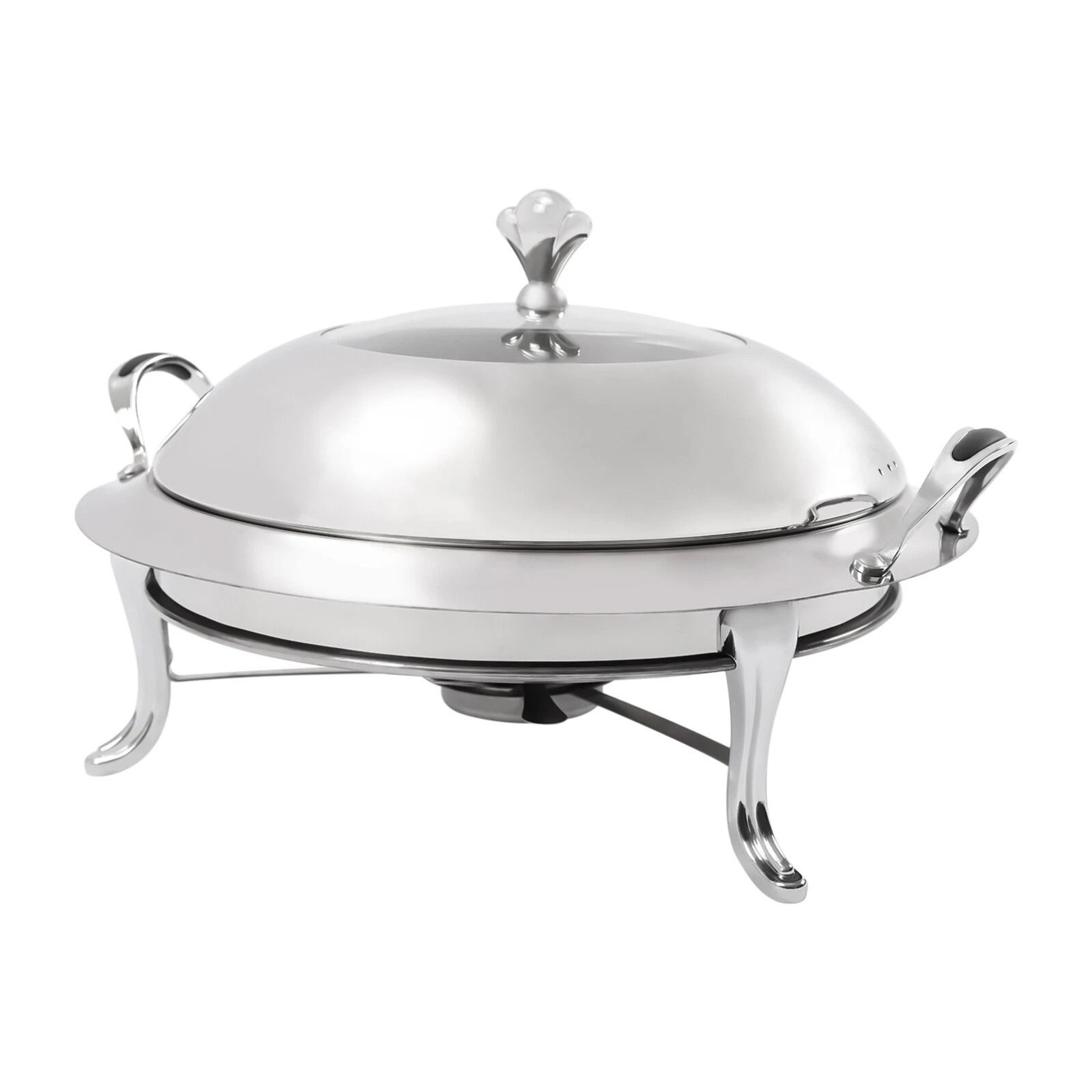 Premium Round Stainless Steel Buffet Chafing Dish Food Warmer  Server Set 9