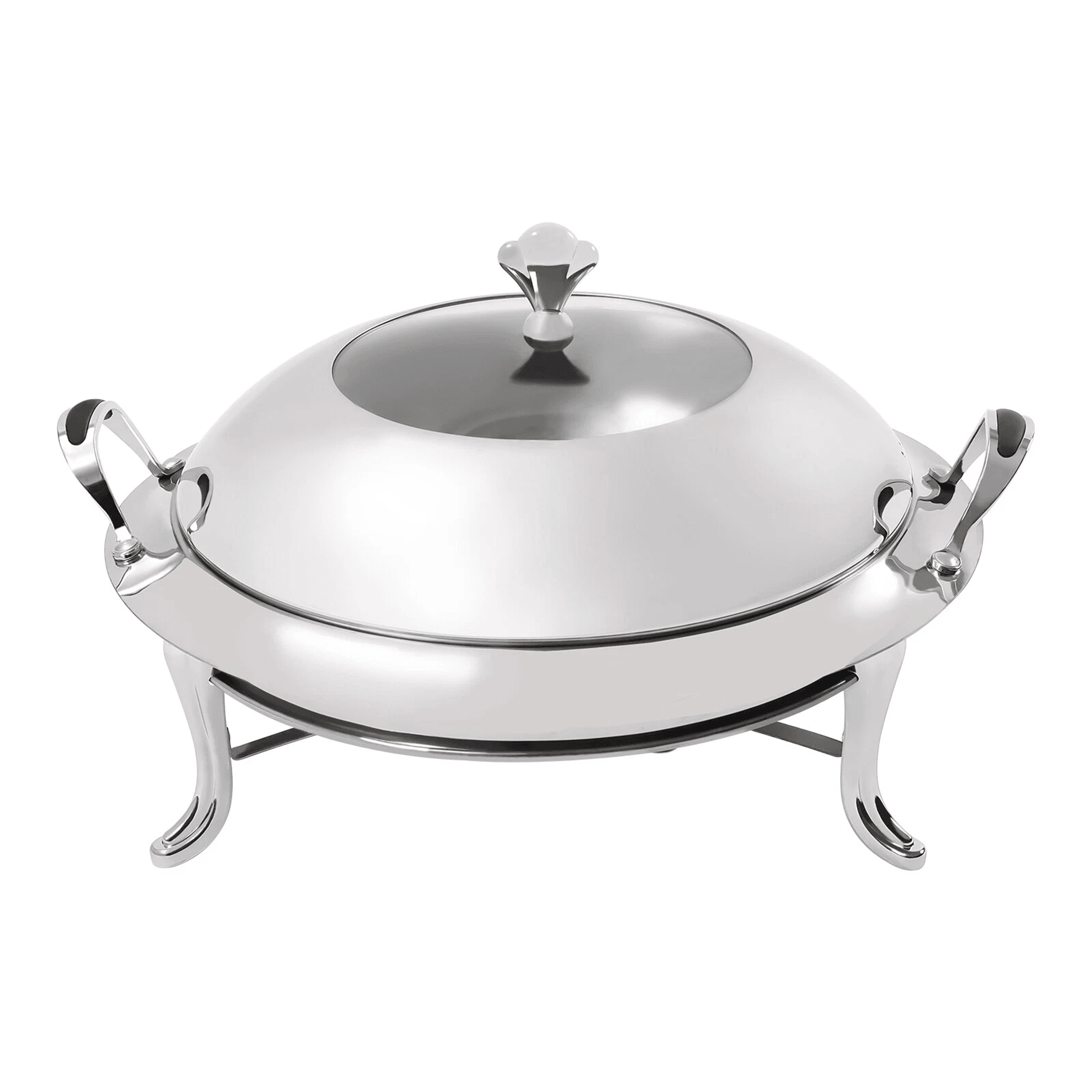 Premium Round Stainless Steel Buffet Chafing Dish Food Warmer  Server Set 11