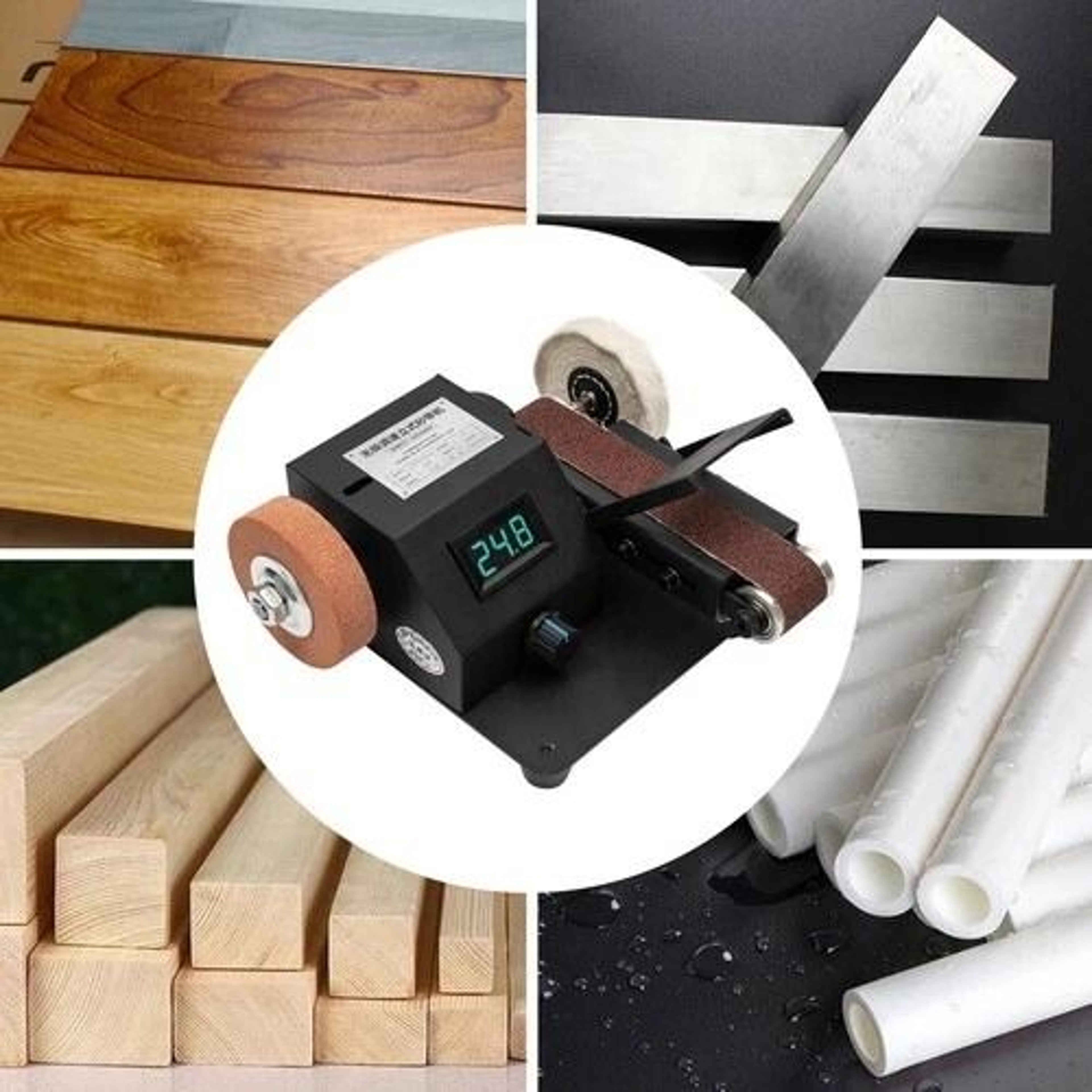 Precision Bench Belt Sander Knife Sharpener Tool With Belt Table Polishing Sander 2