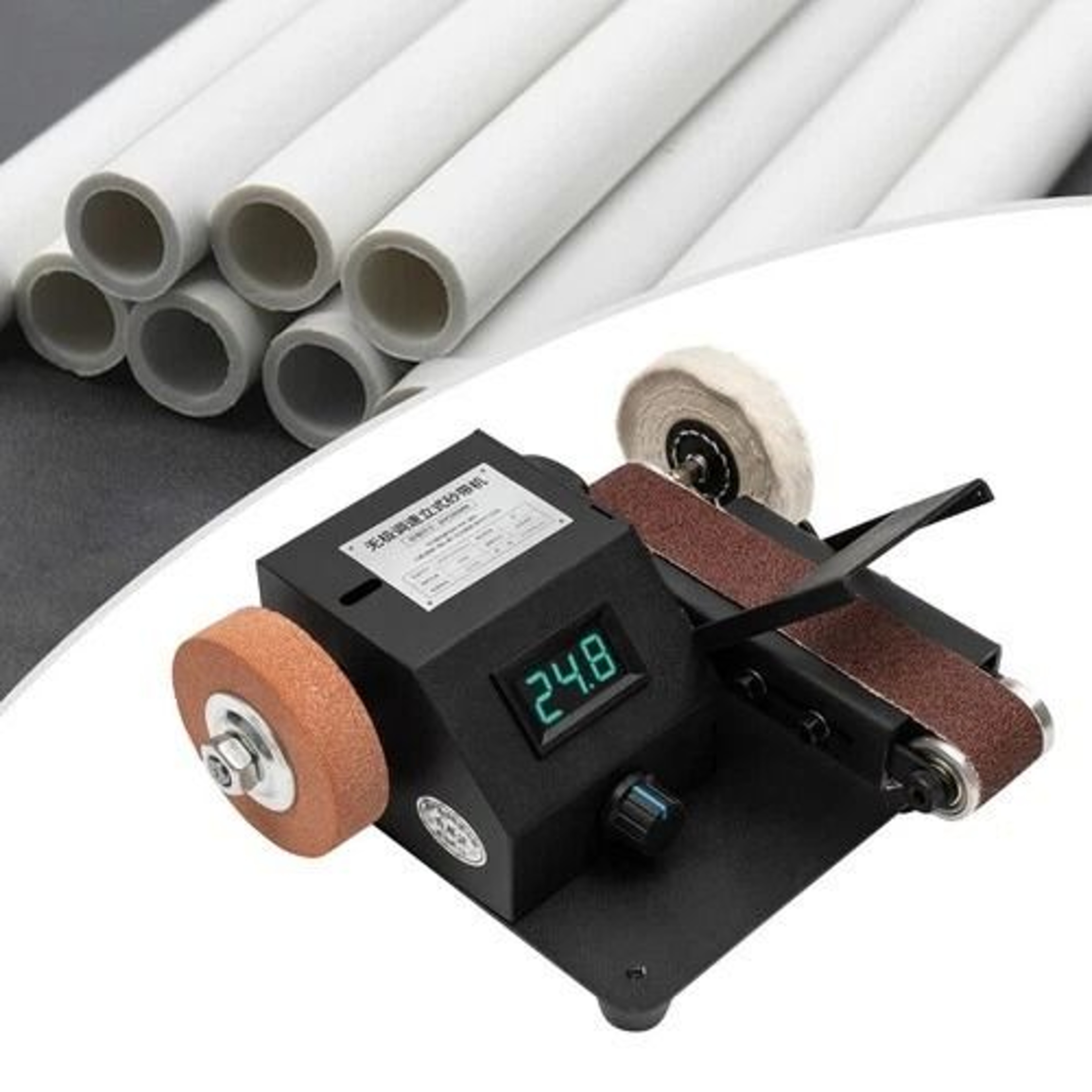 Precision Bench Belt Sander Knife Sharpener Tool With Belt Table Polishing Sander 3