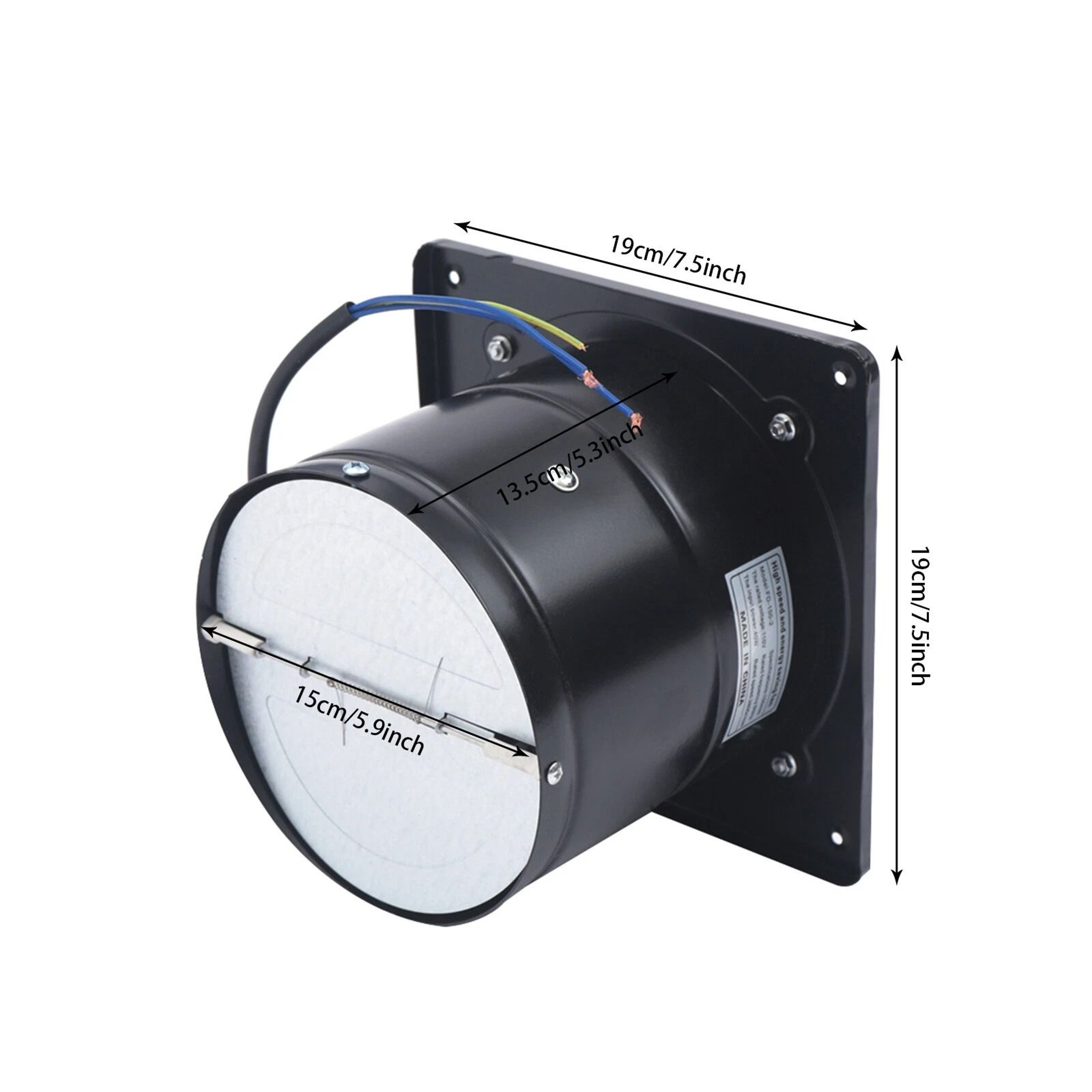 Powerful Bathroom  Kitchen Exhaust Fan Quiet Air Circulation 10
