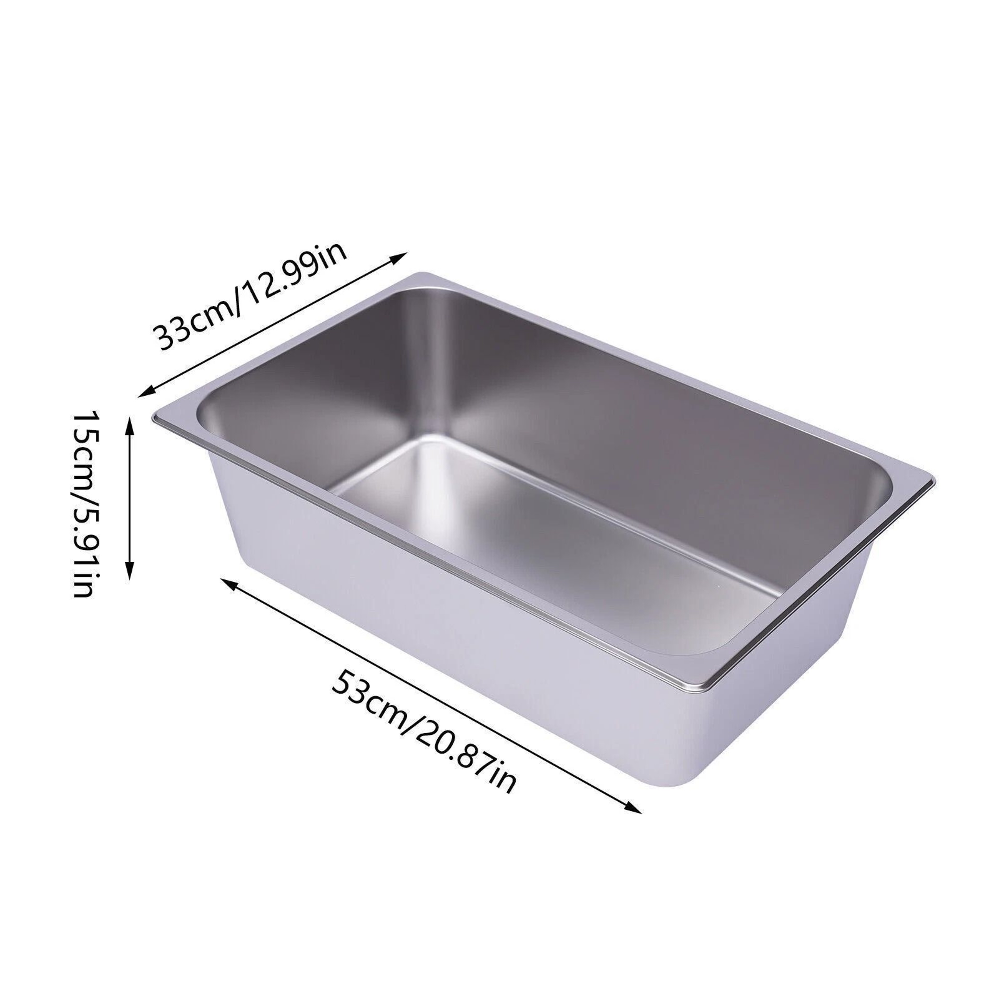 Premium Full Deep Stainless Steel Hotel Food Prep Pans Steam Table Set 11