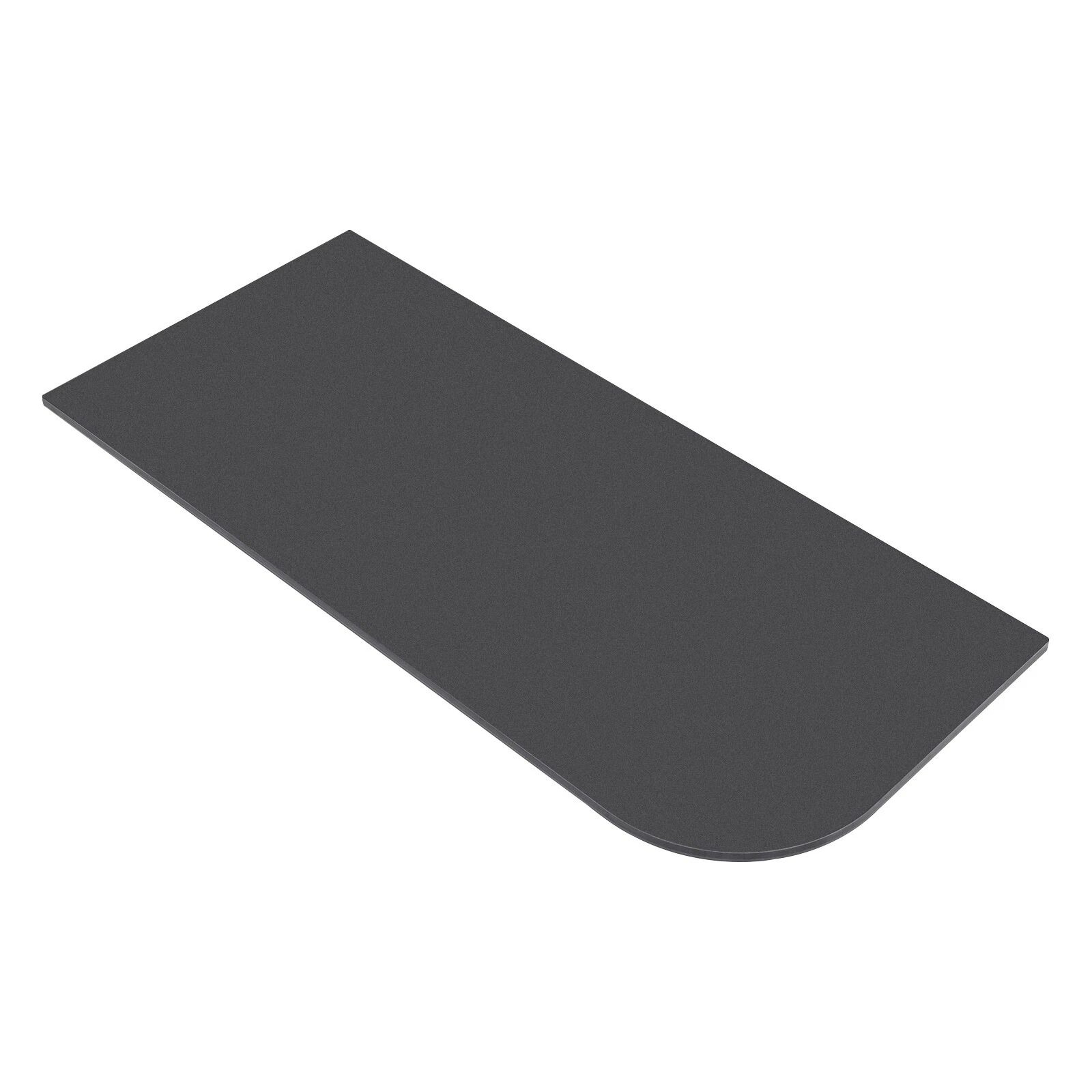 Wall Mounted Urinal Privacy Screen Panel Durable Black Restroom Partition 12