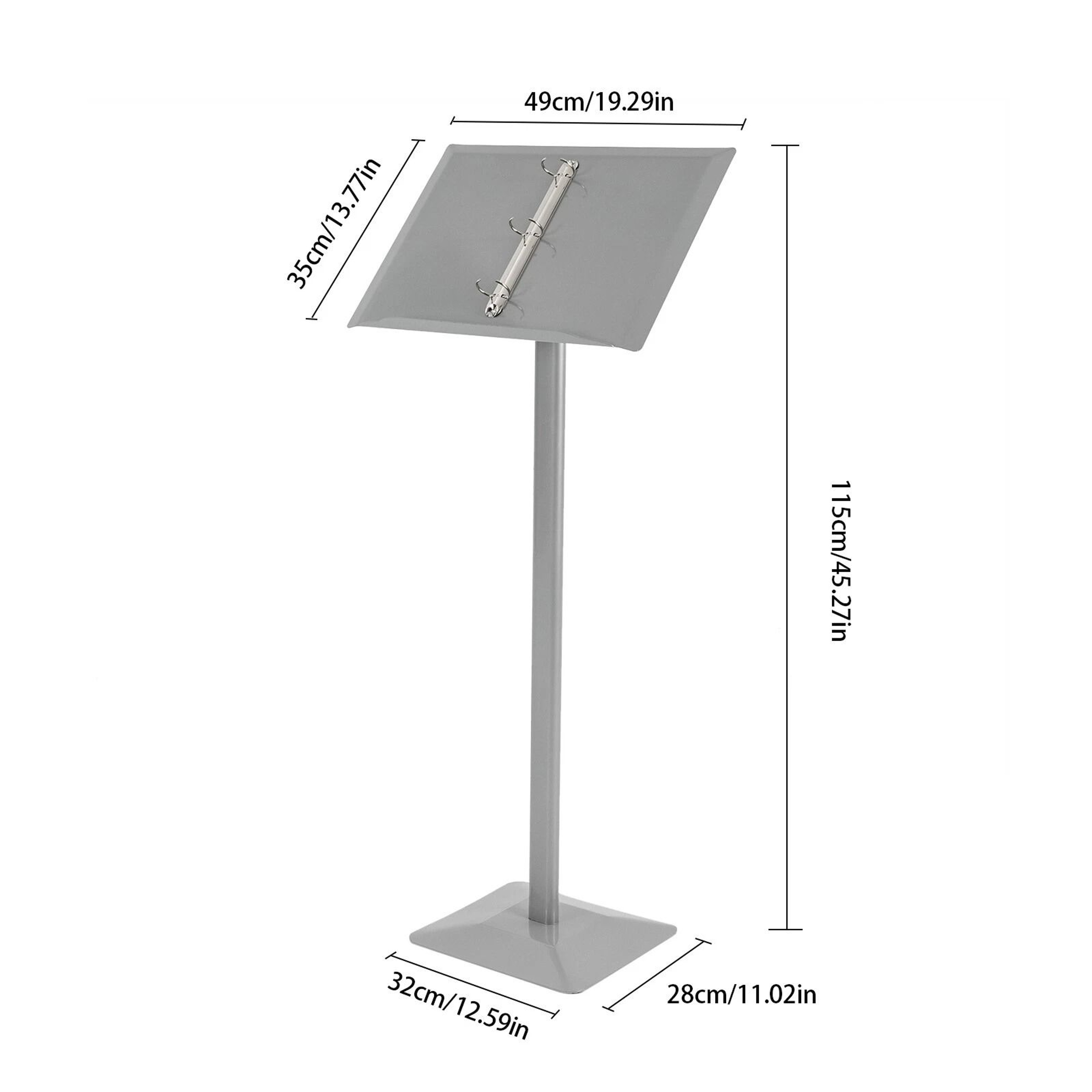 Professional Floor Menu Display Stand With Page Flip Binder Rack 15