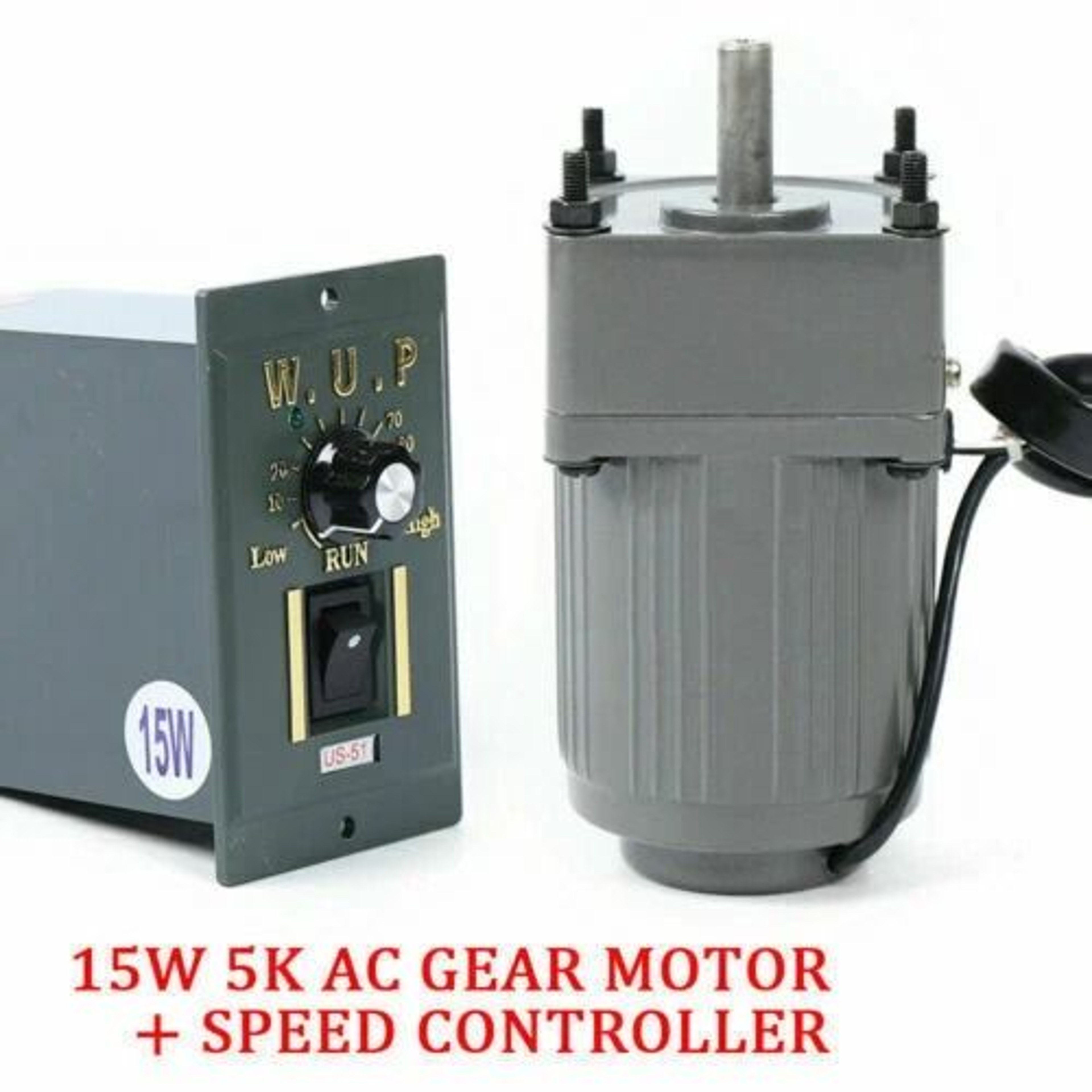 High Performance AC Gear Motor With Variable Speed Controller RPM Reversible 7